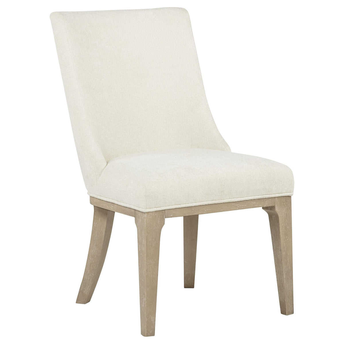 Lucaire Arched Upholstered Dining Side Chair Cream Set of 2 — product image 2
