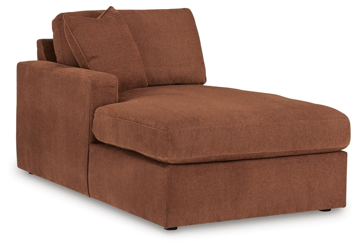 Modmax Spice Performance Fabric 8-Piece Sectional with Chaise — angled view