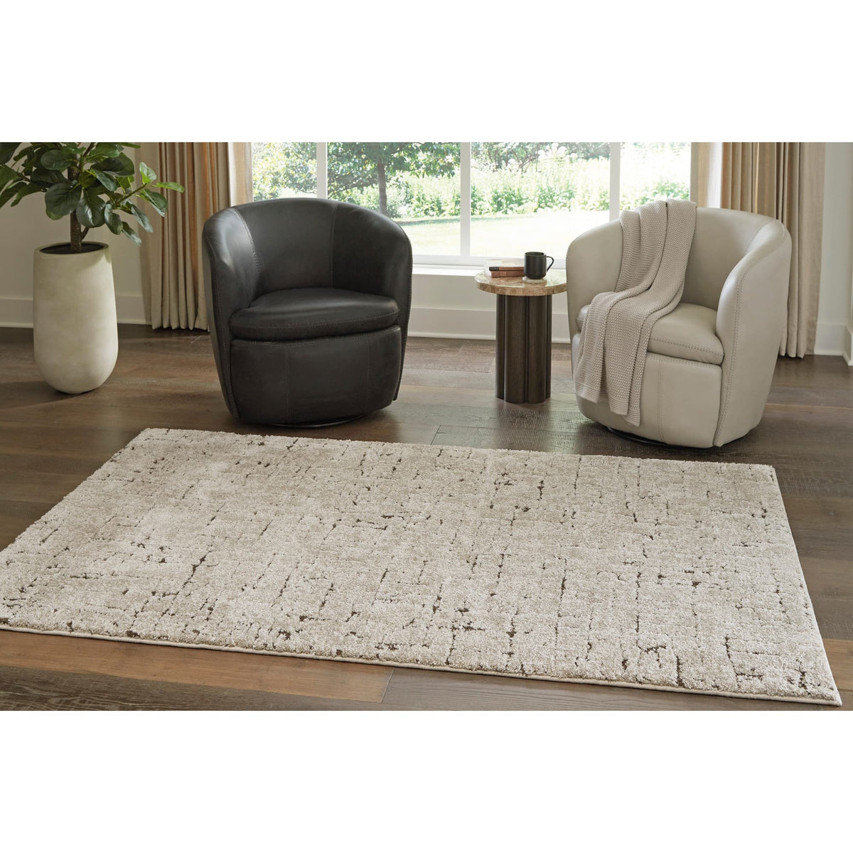 Claygrove Brown/Taupe Medium Rug — product view