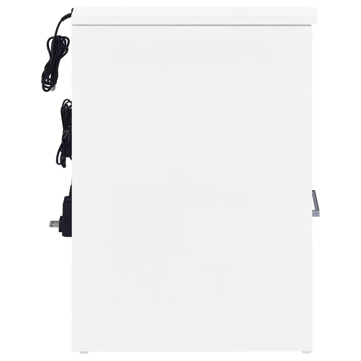 Fabre 1-Drawer Extendable Top Nightstand White High Gloss — product image 8