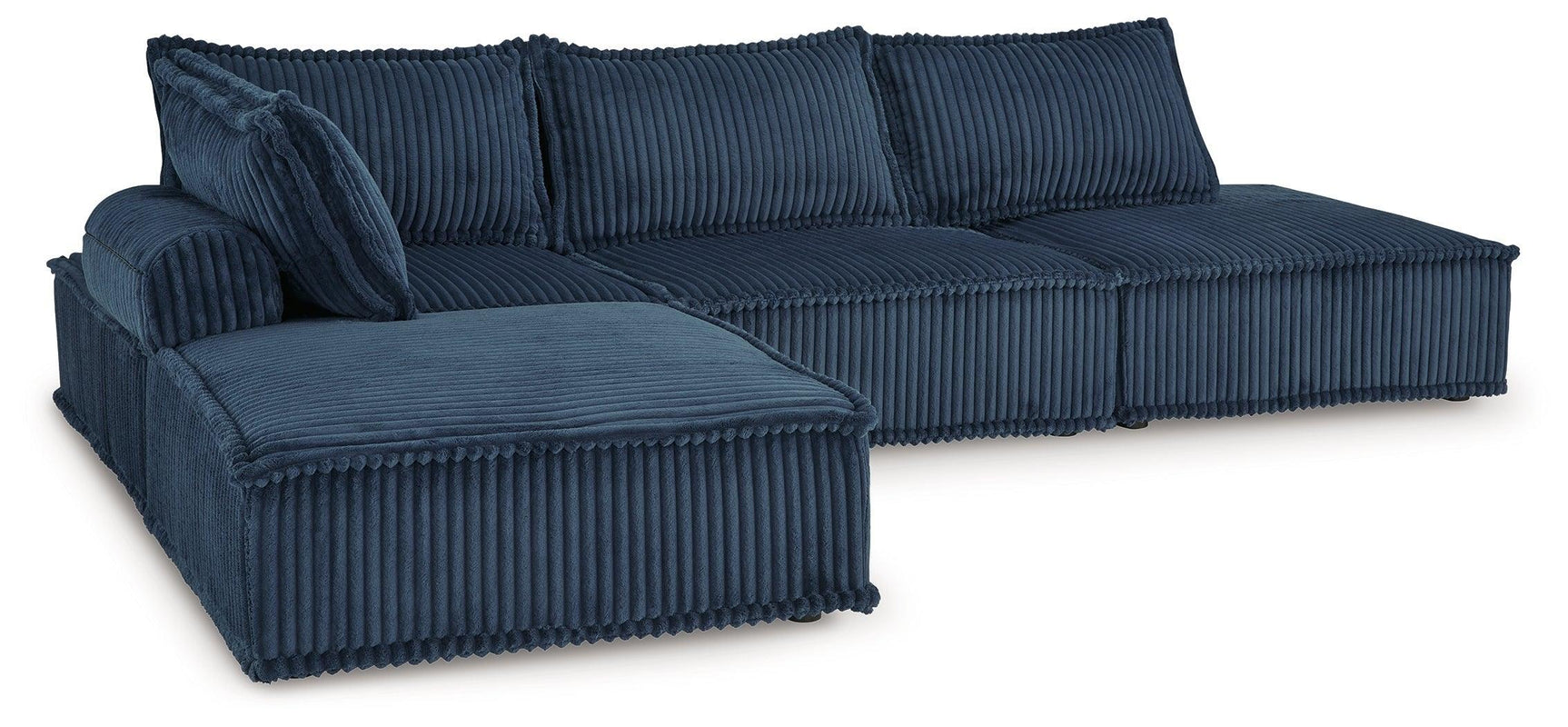 Bales Navy 4-Piece Modular Seating - Ella Furniture