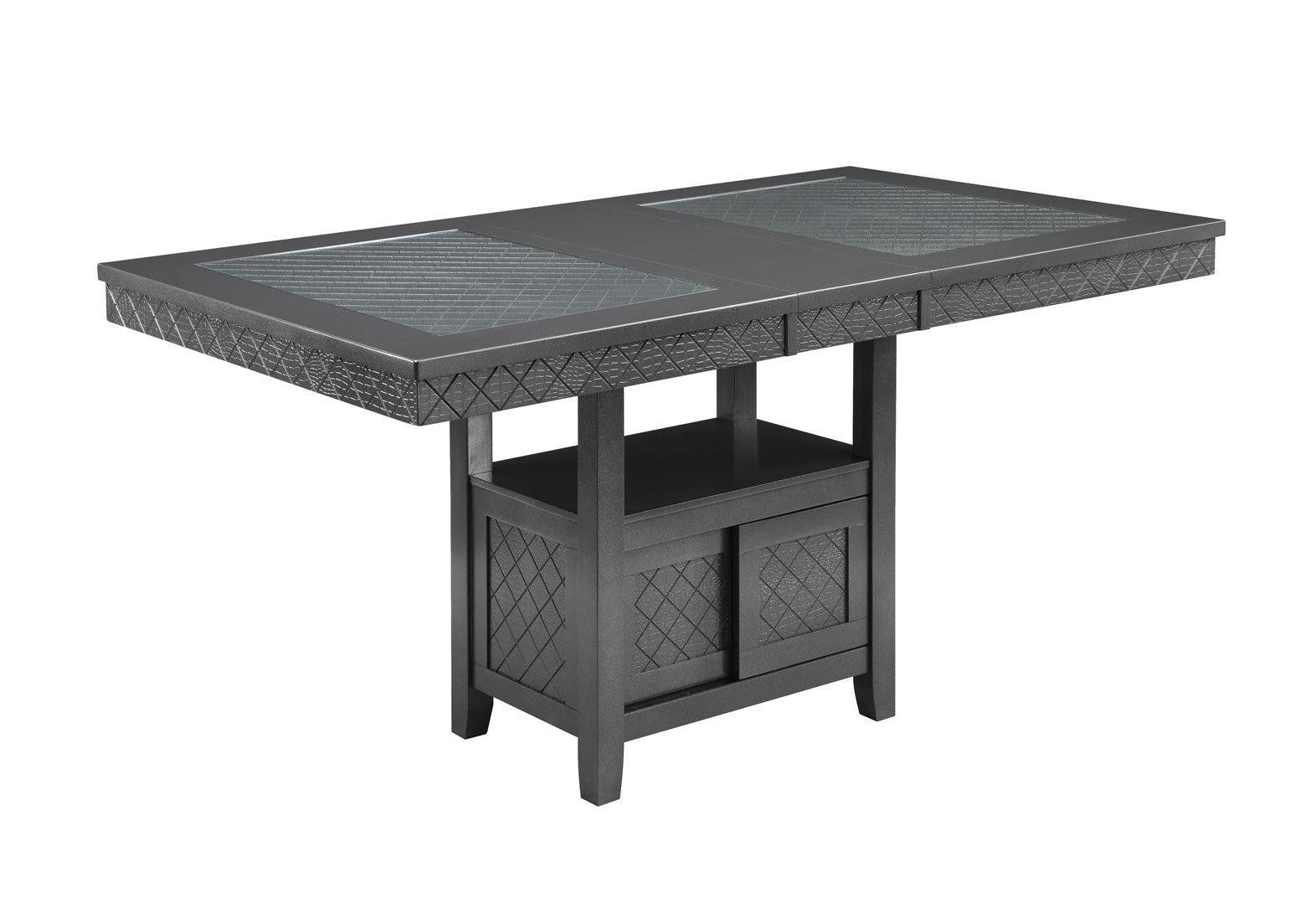 Bankston Gray Seats Counter Height Dining Room Set - Ella Furniture