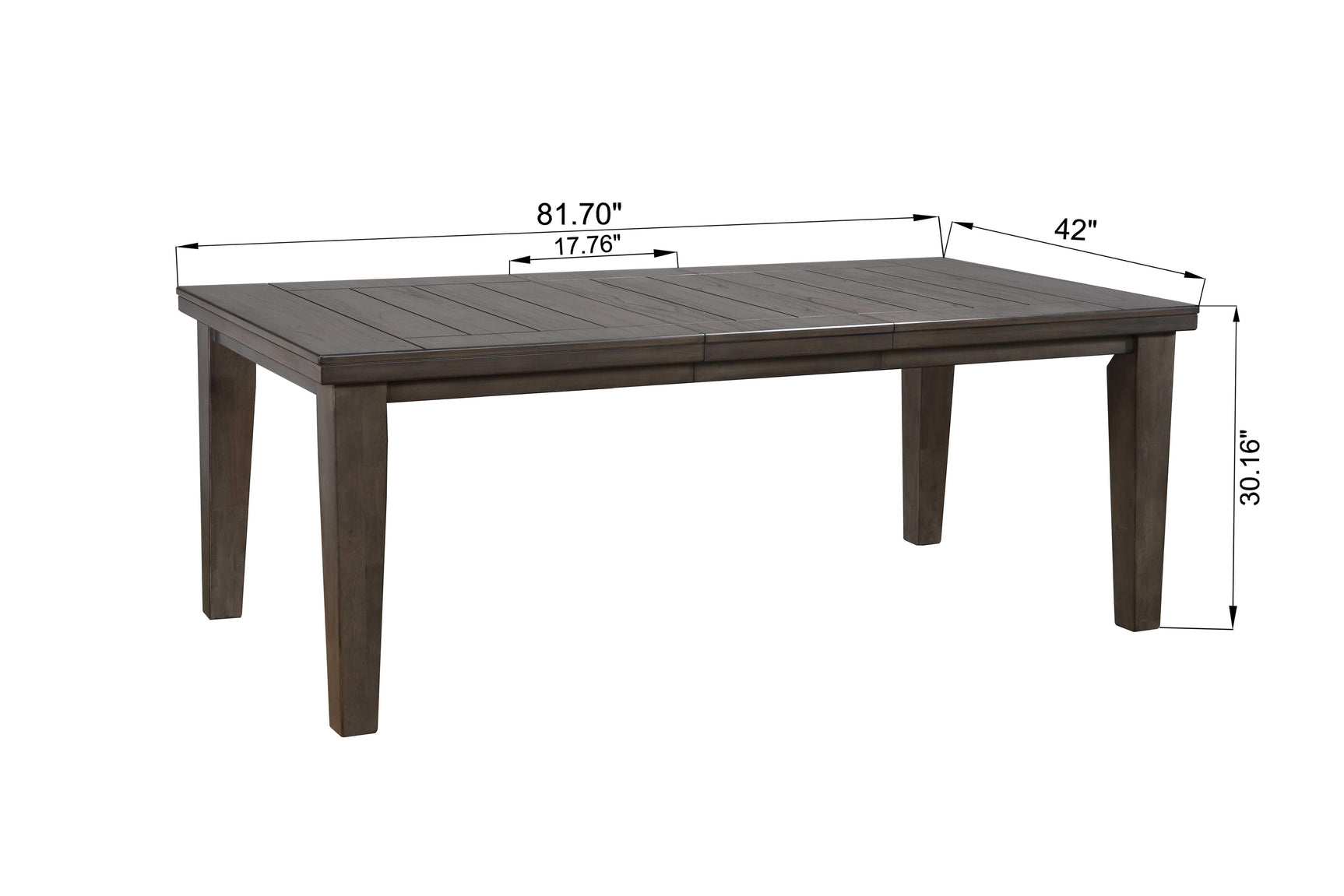 Bardstown Gray Modern Traditional Wood Fabric Seat Rectangular Dining Room Set - Ella Furniture