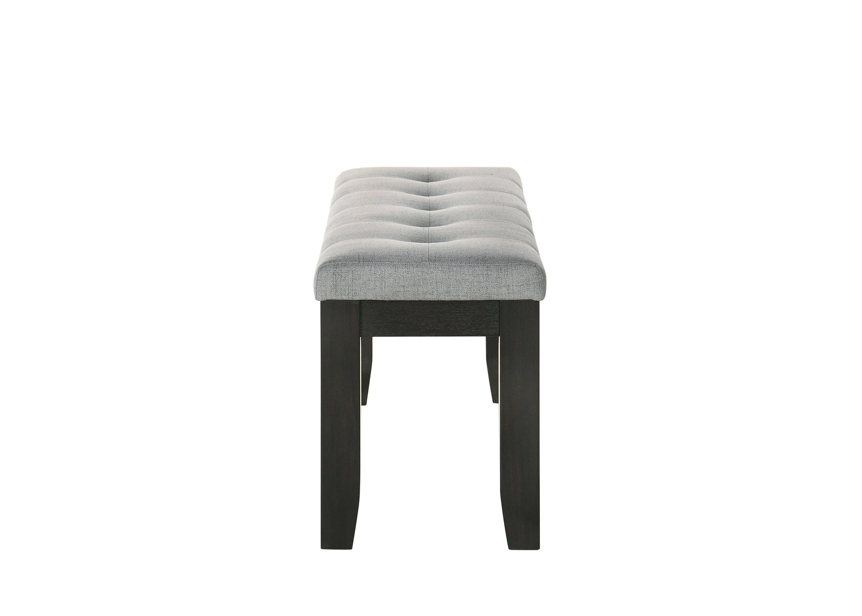 Bardstown Wheat Charcoal Modern Solid Wood Fabric Upholstered Tufted Dining Room Set - Ella Furniture