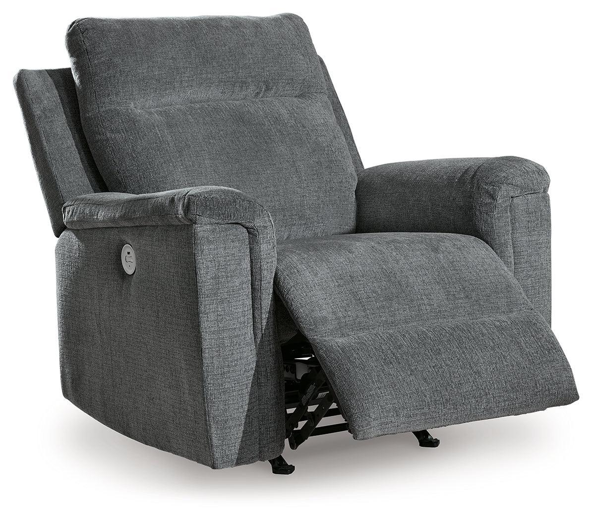 Barnsana Gravel Sofa, Loveseat and Recliner - Ella Furniture