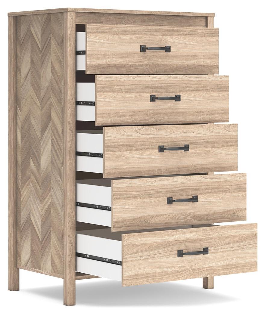 Battelle Tan Chest Of Drawers - Ella Furniture