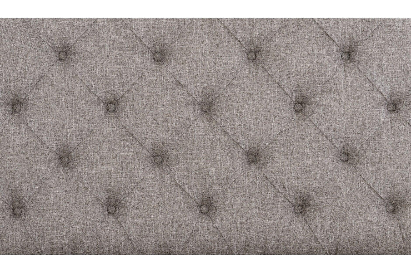 Baylesford Antique White Contemporary Solid Wood Fabric Upholstered Tufted Panel Bedroom Set - Ella Furniture