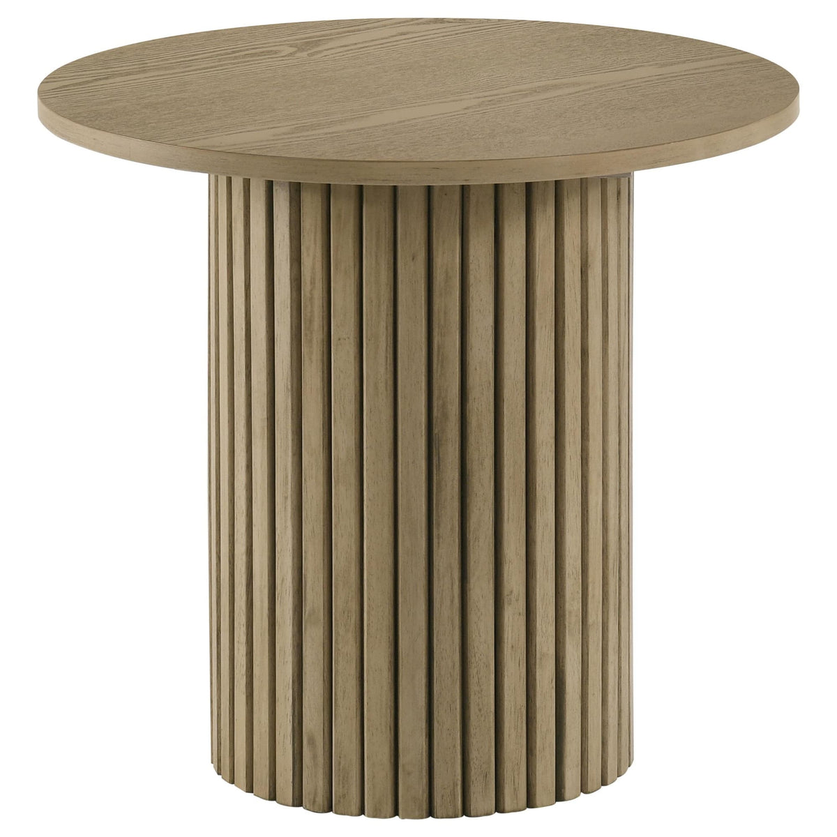 Hamlyn 5-piece Round Wood Counter Height Dining Set Black and Natural Oak — product image 3