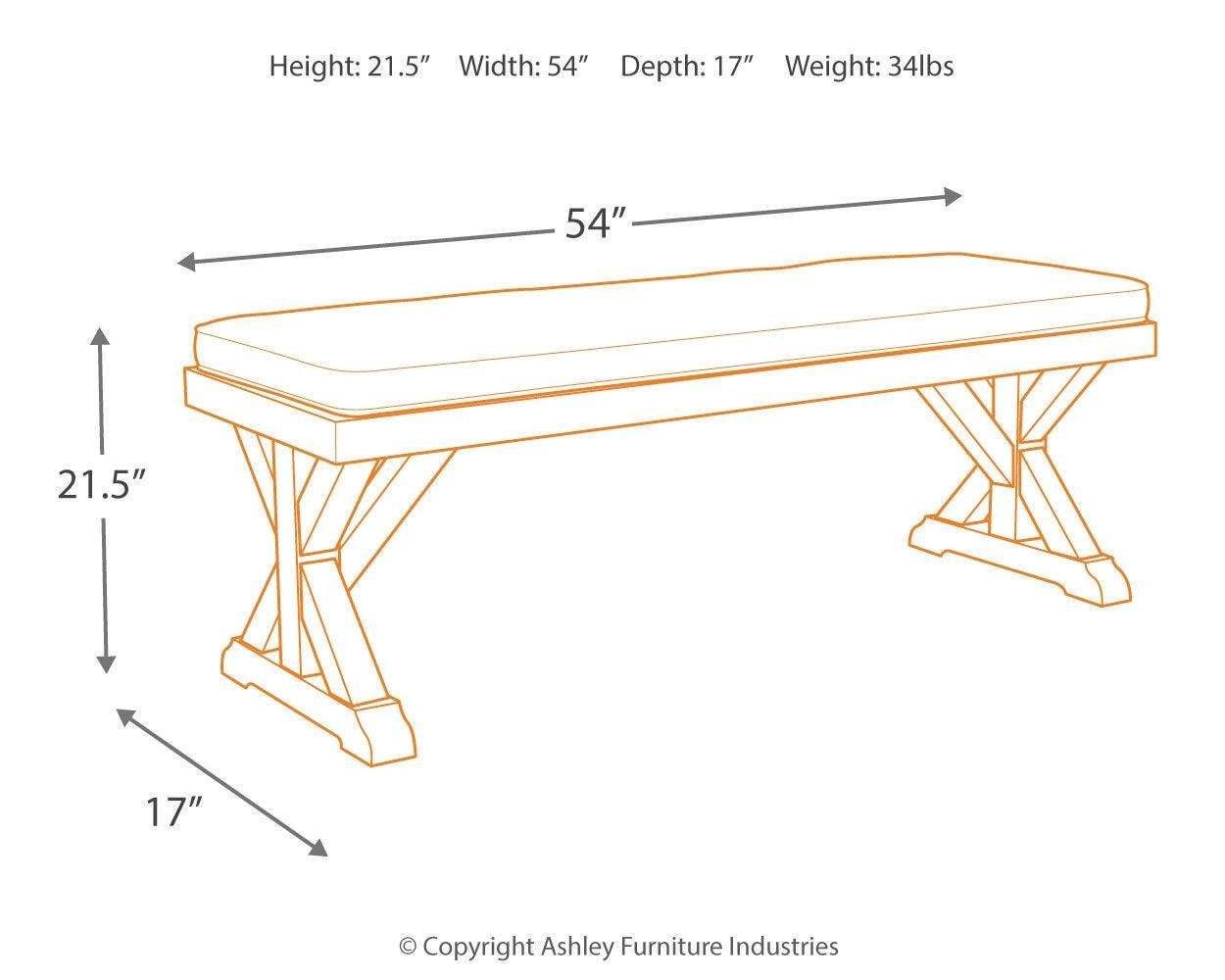 Beachcroft Beige Outdoor Dining Table And 4 Chairs And Bench PKG000284 - P791-600 | P791-625 | P791-601 | P791-601A - Ella Furniture