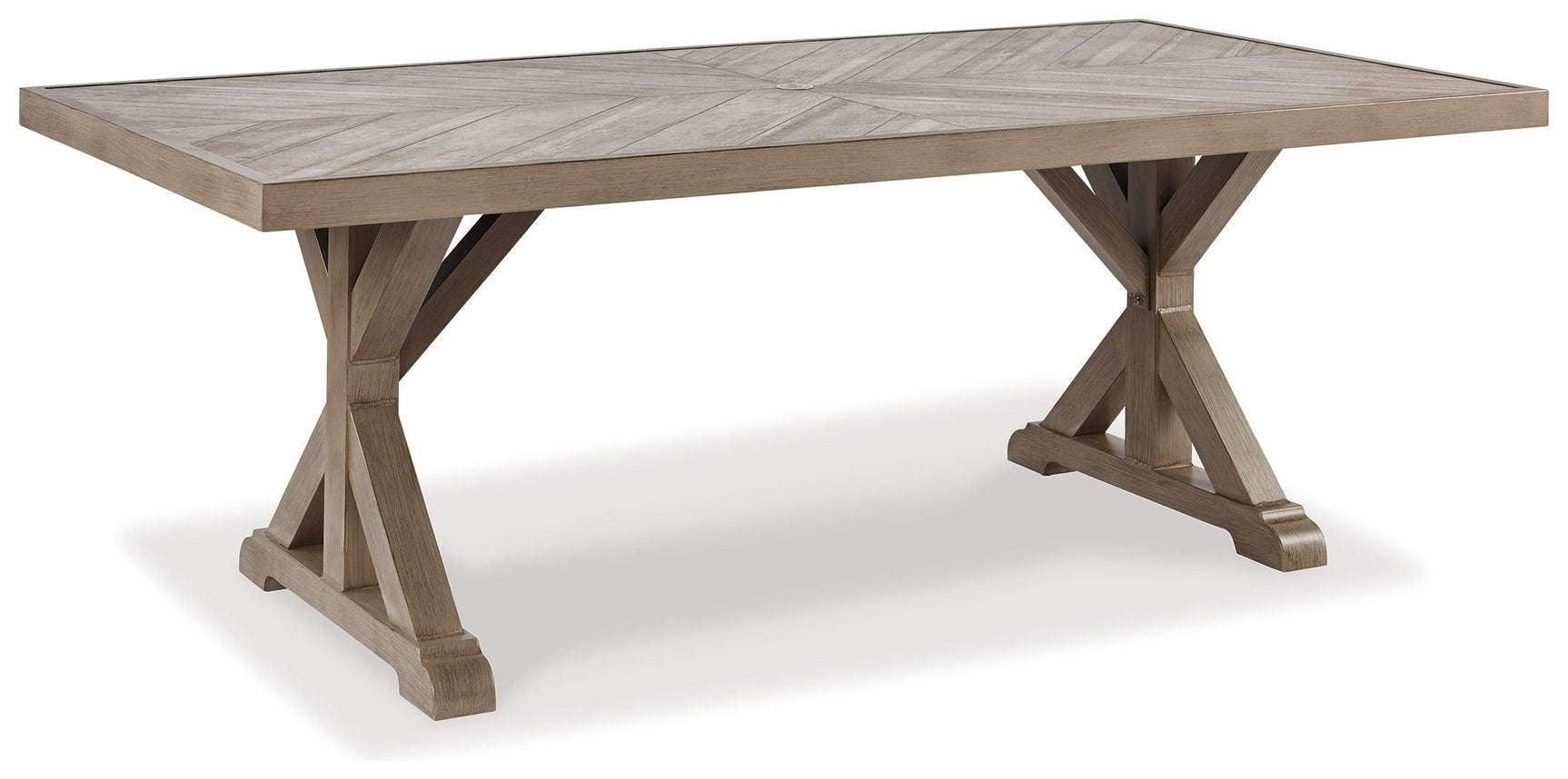 Beachcroft Beige Outdoor Dining Table And 6 Chairs PKG000280 - P791-601 | P791-601 | P791-601 | P791-625 - Ella Furniture