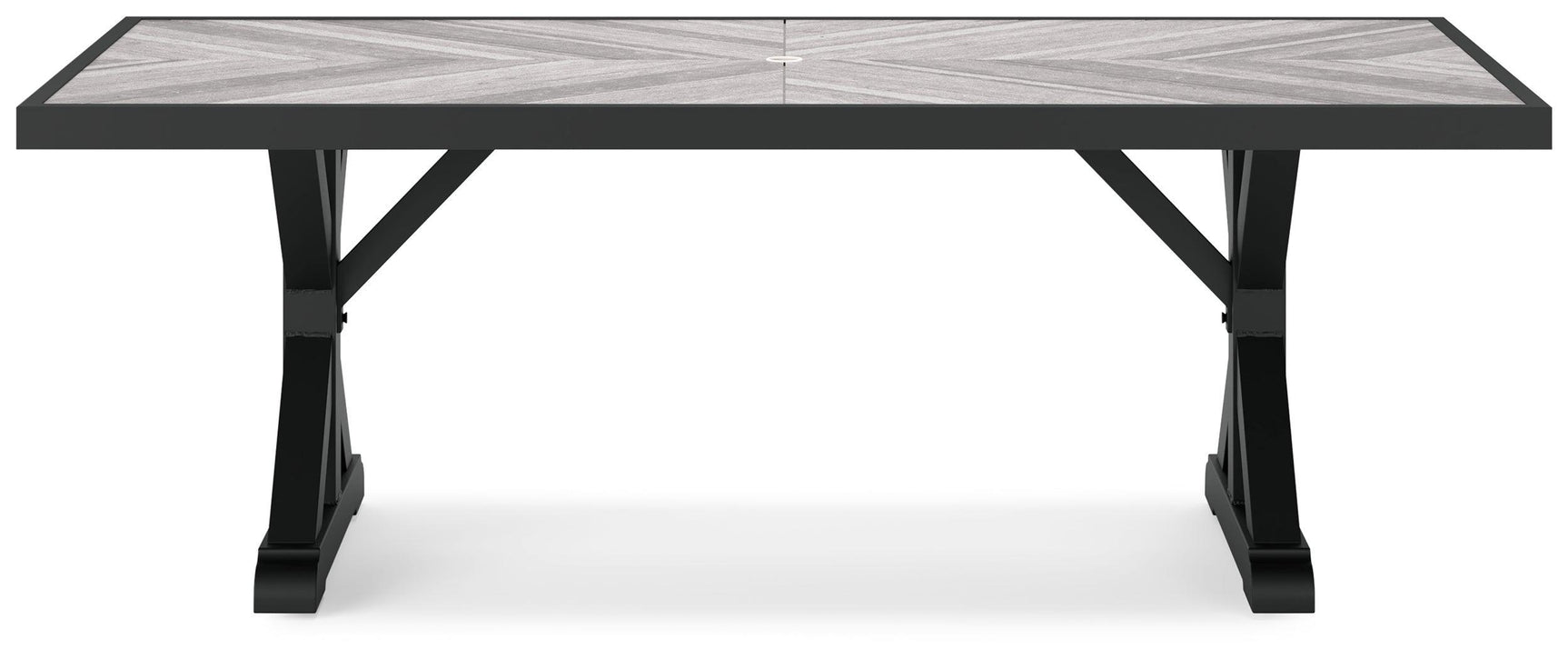 Beachcroft Black/light Gray Outdoor Dining Table - Ella Furniture
