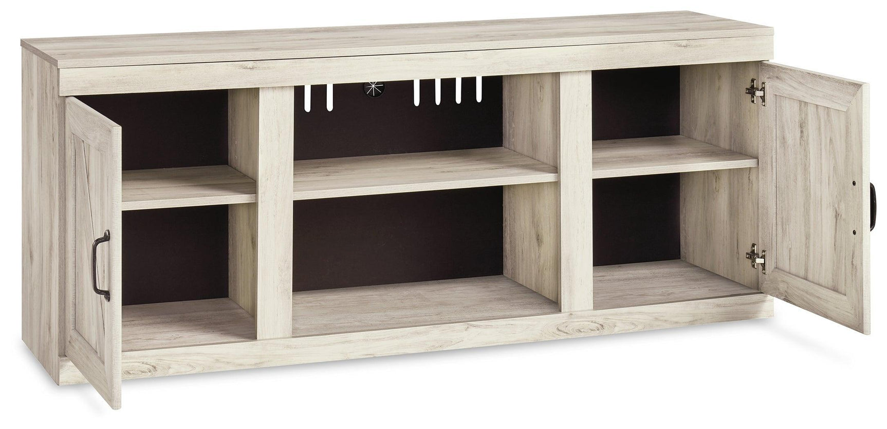 Bellaby Whitewash 4-Piece Entertainment Center EW0331W6 - Ella Furniture