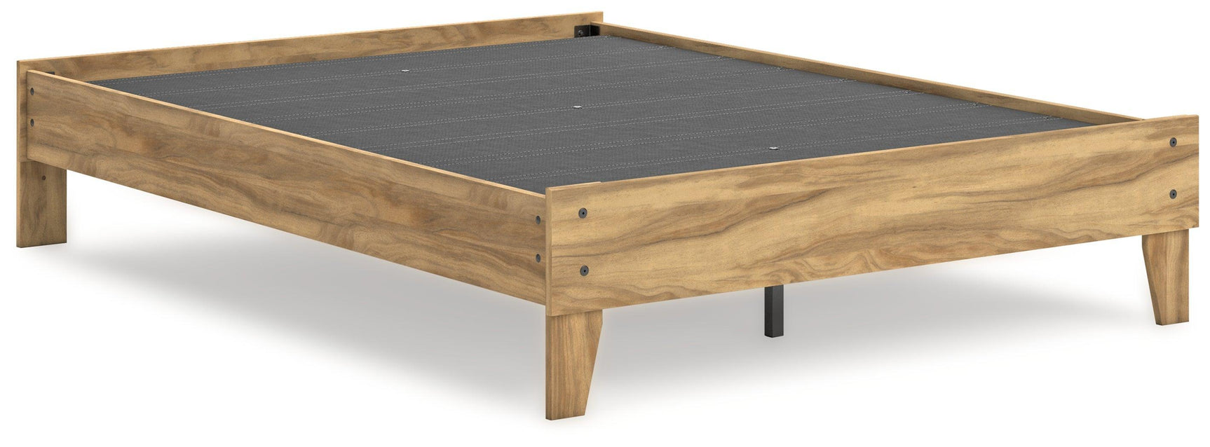 Bermacy Light Brown Full Platform Bed - Ella Furniture