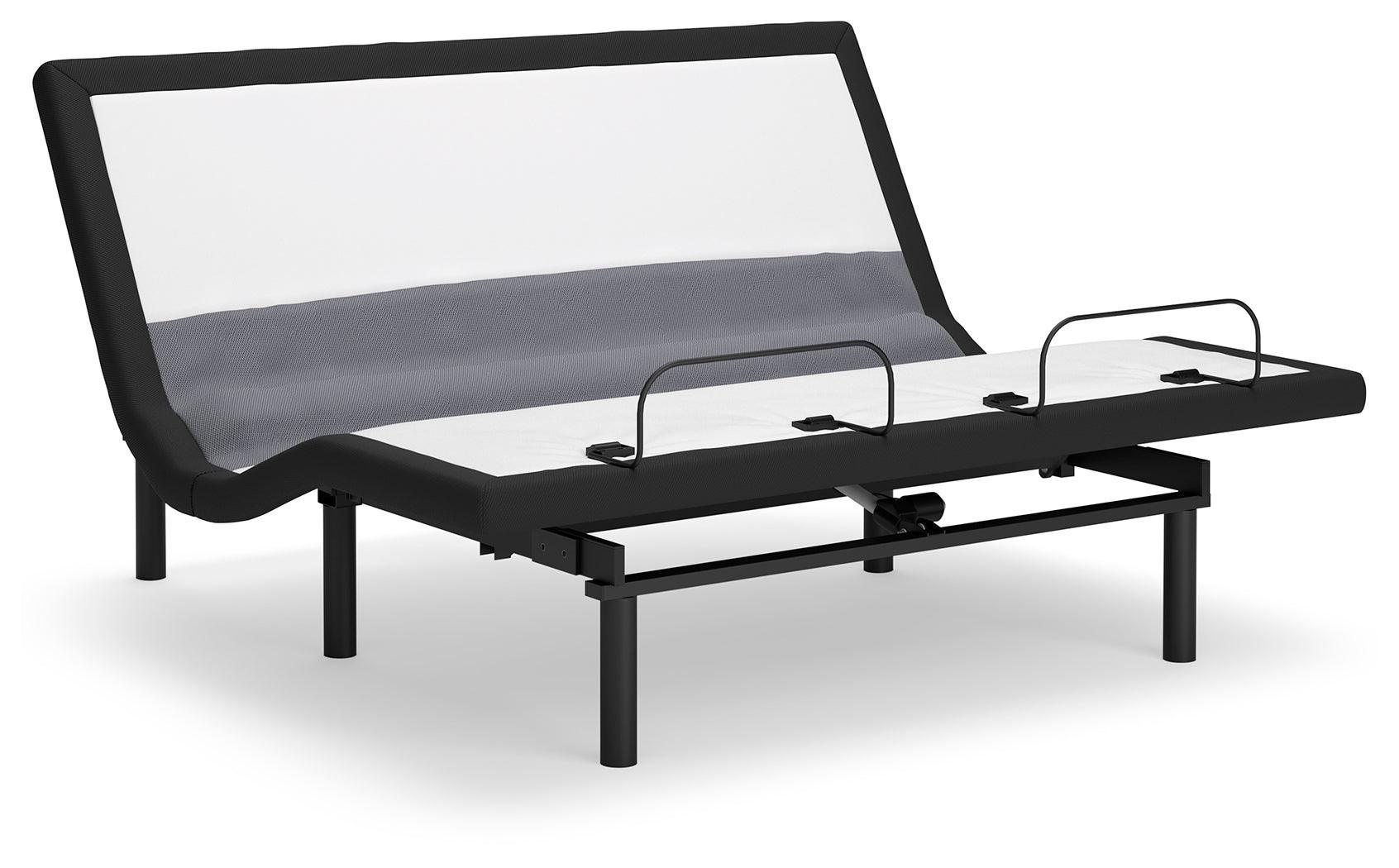 Best Base with Lumbar and Audio Black King Adjustable Base - Ella Furniture