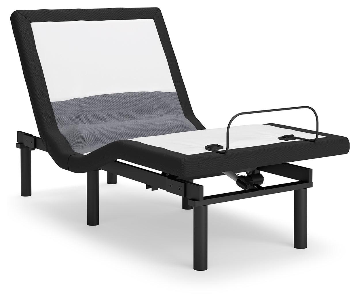 Best Base with Lumbar and Audio Black Twin XL Adjustable Base - Ella Furniture