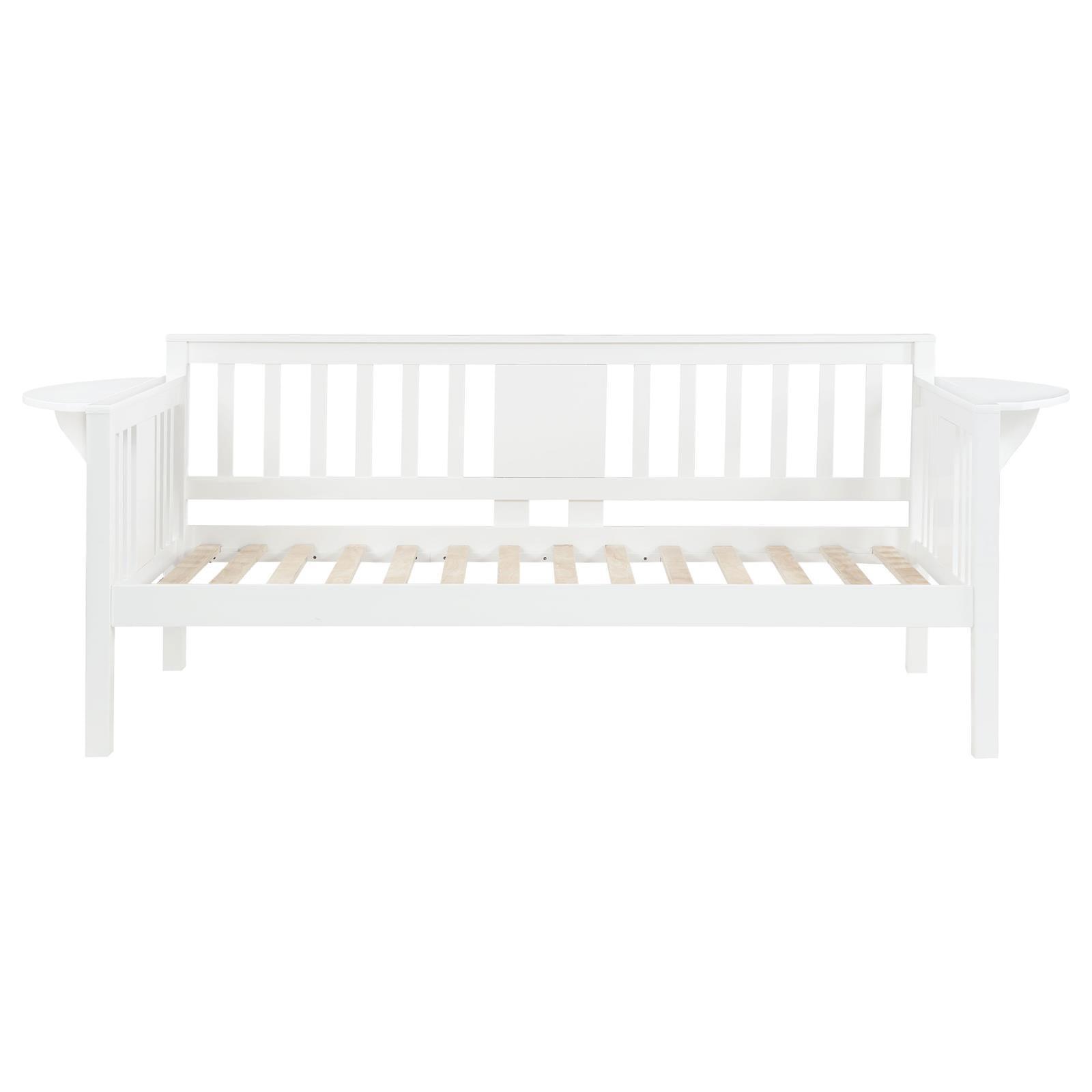 Bethany Wood Twin Daybed With Drop-down Tables White 300837 - Ella Furniture