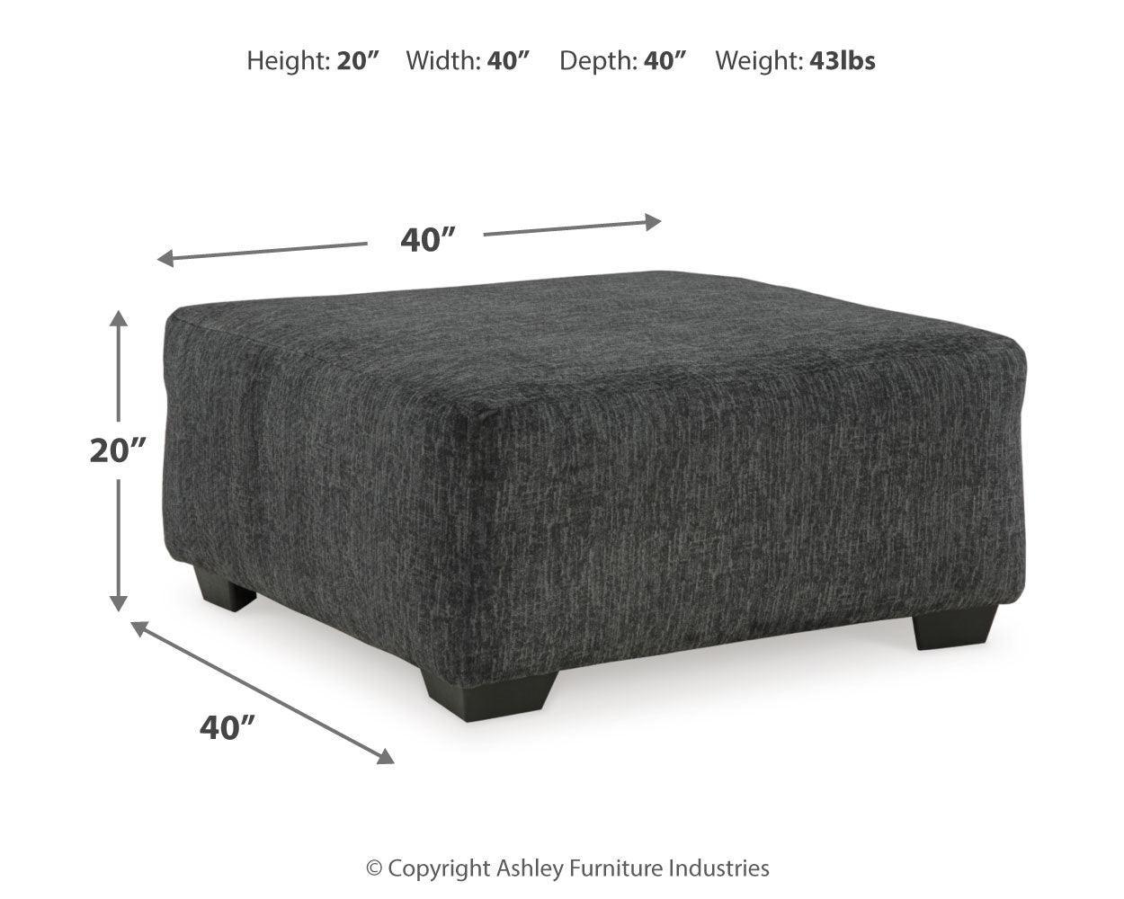 Biddeford Shadow 2-Piece Sectional With Ottoman PKG015090 - 35504S2 | 3550408 - Ella Furniture