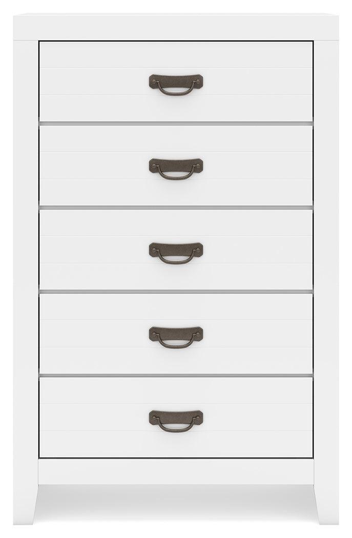 Binterglen White Chest Of Drawers - Ella Furniture