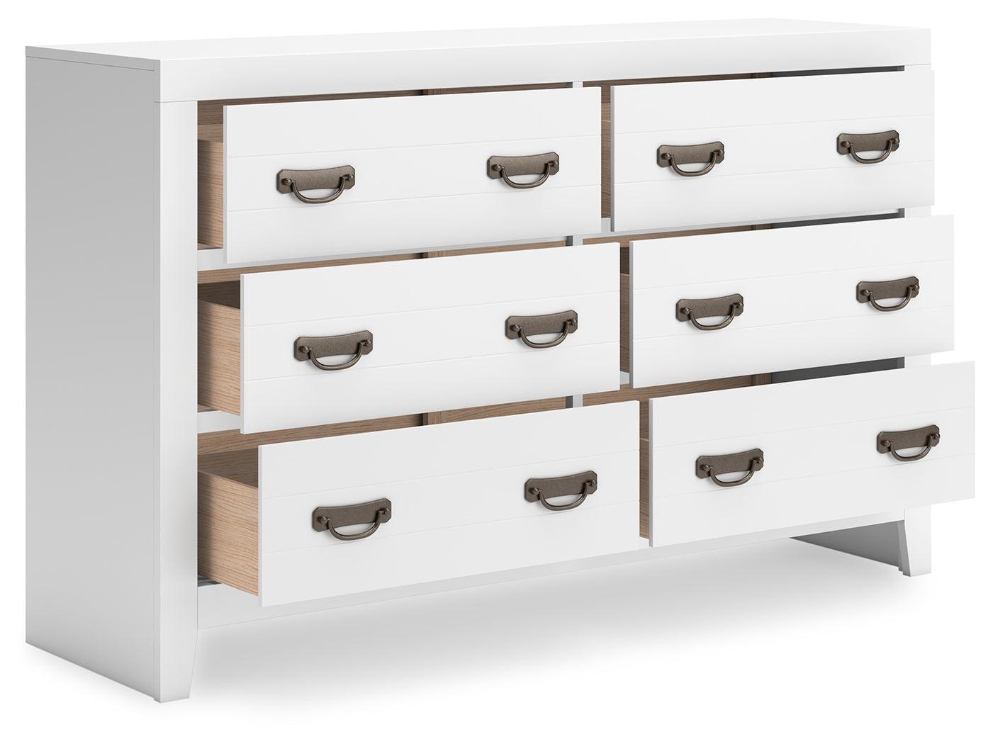 Binterglen White Dresser - Ella Furniture