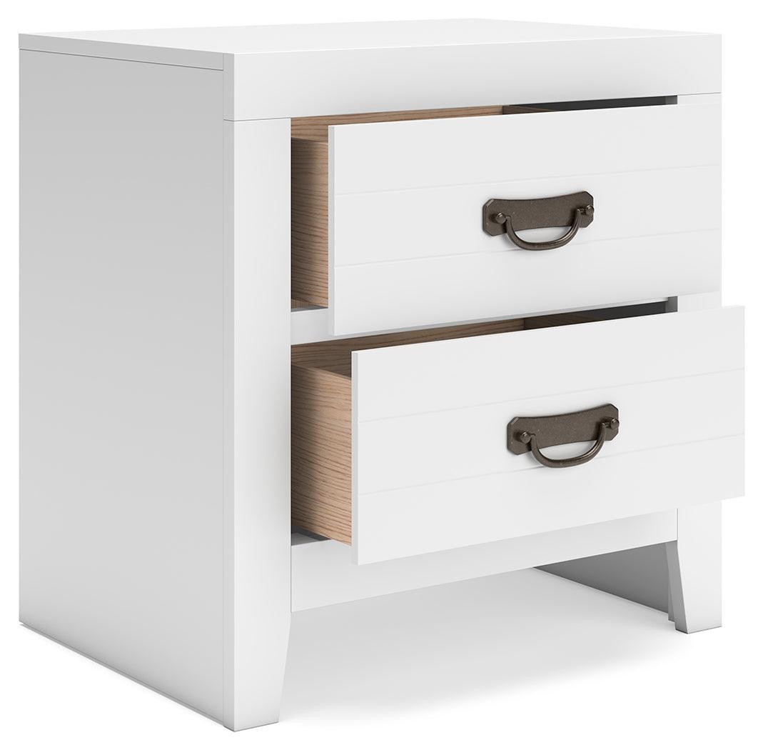 Binterglen White Nightstand - Ella Furniture