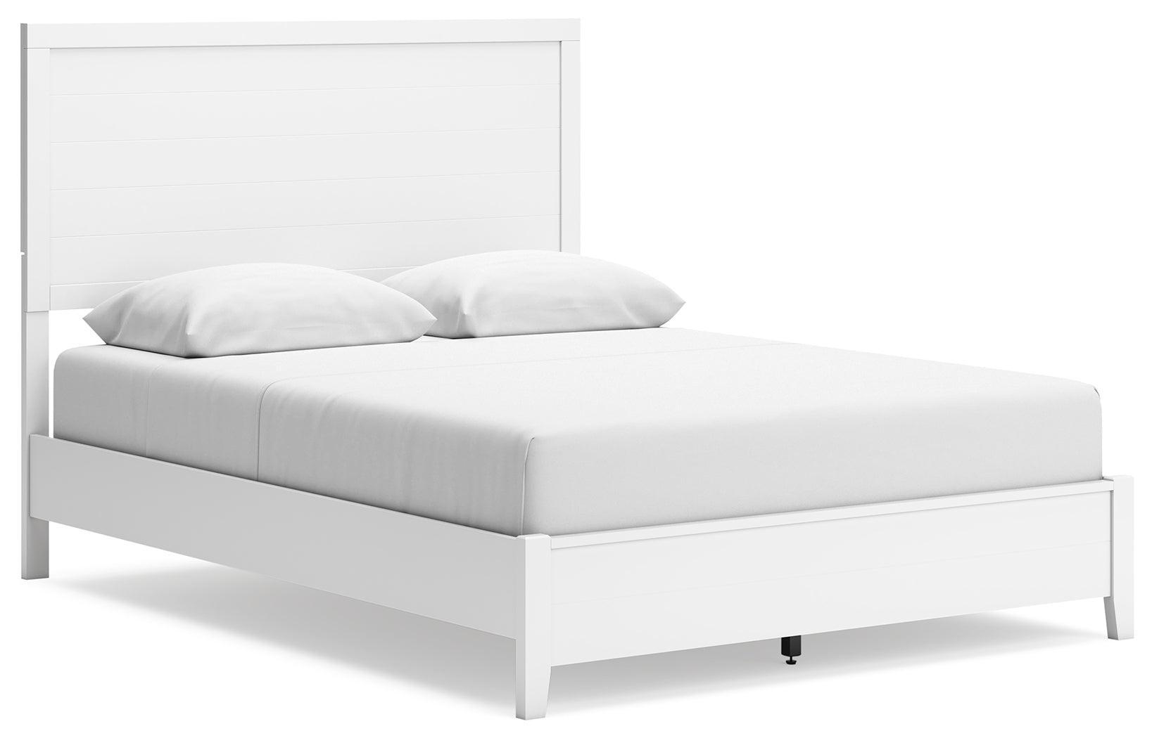Binterglen White Queen Panel Bed - Ella Furniture