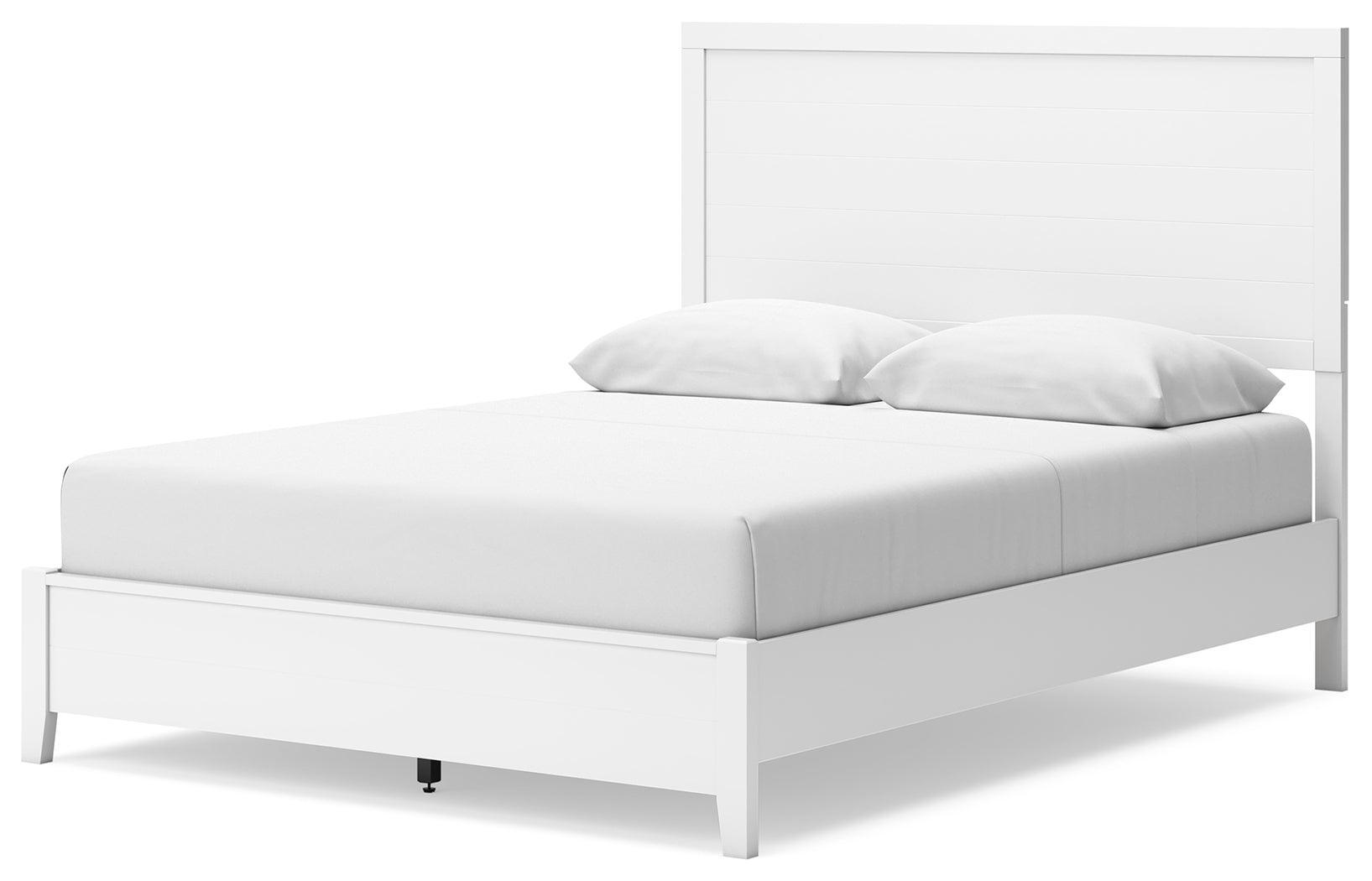 Binterglen White Queen Panel Bed - Ella Furniture