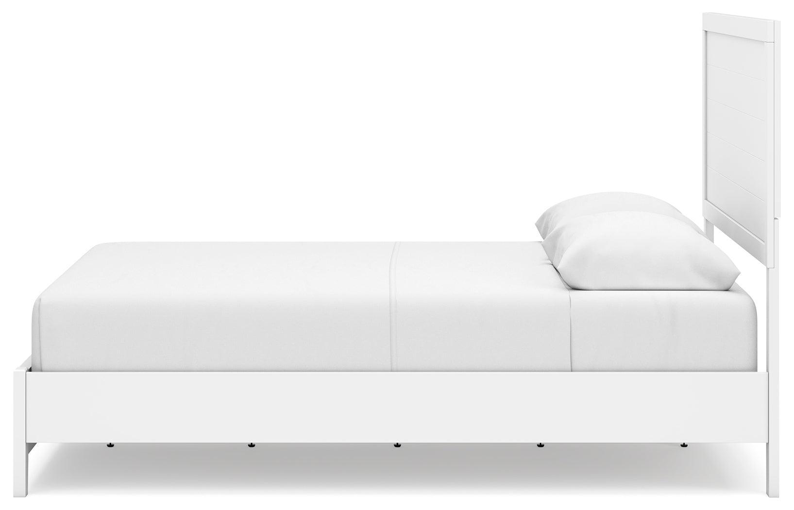 Binterglen White Queen Panel Bed - Ella Furniture