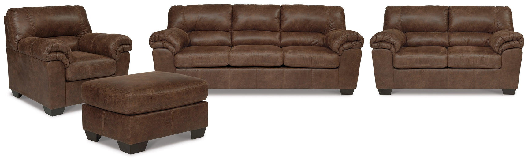 Bladen Coffee Sofa, Loveseat, Chair And Ottoman - Ella Furniture