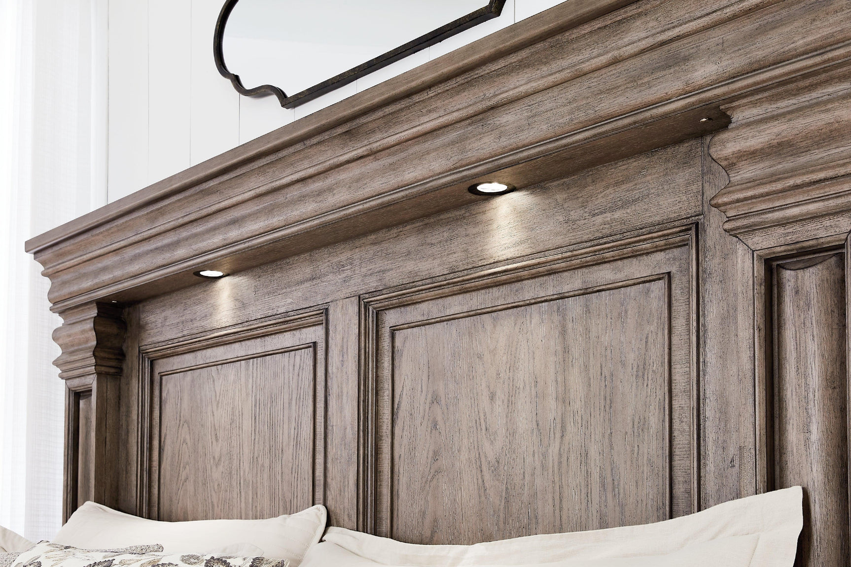 Blairhurst Light Grayish Brown King Panel Bed - Ella Furniture
