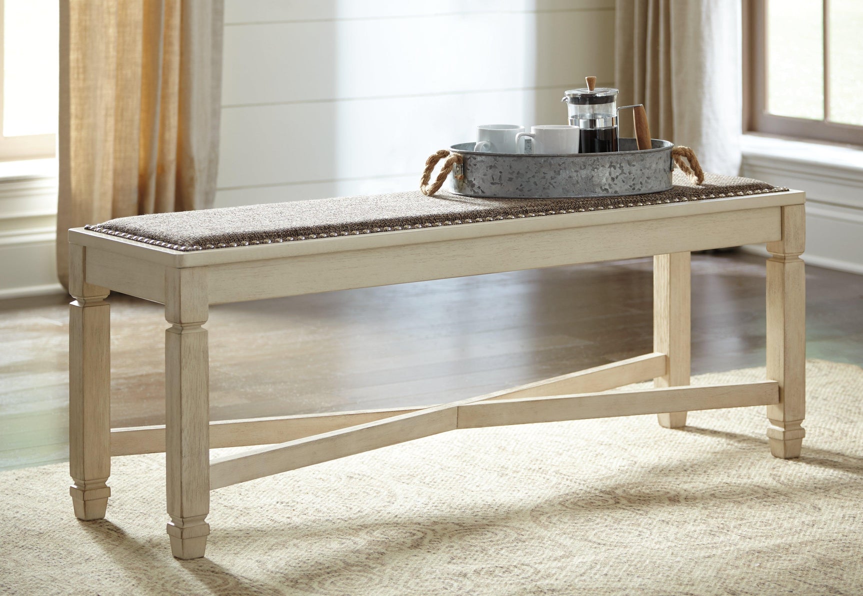 Bolanburg Two-tone Rectangular Dining Room Set - Ella Furniture
