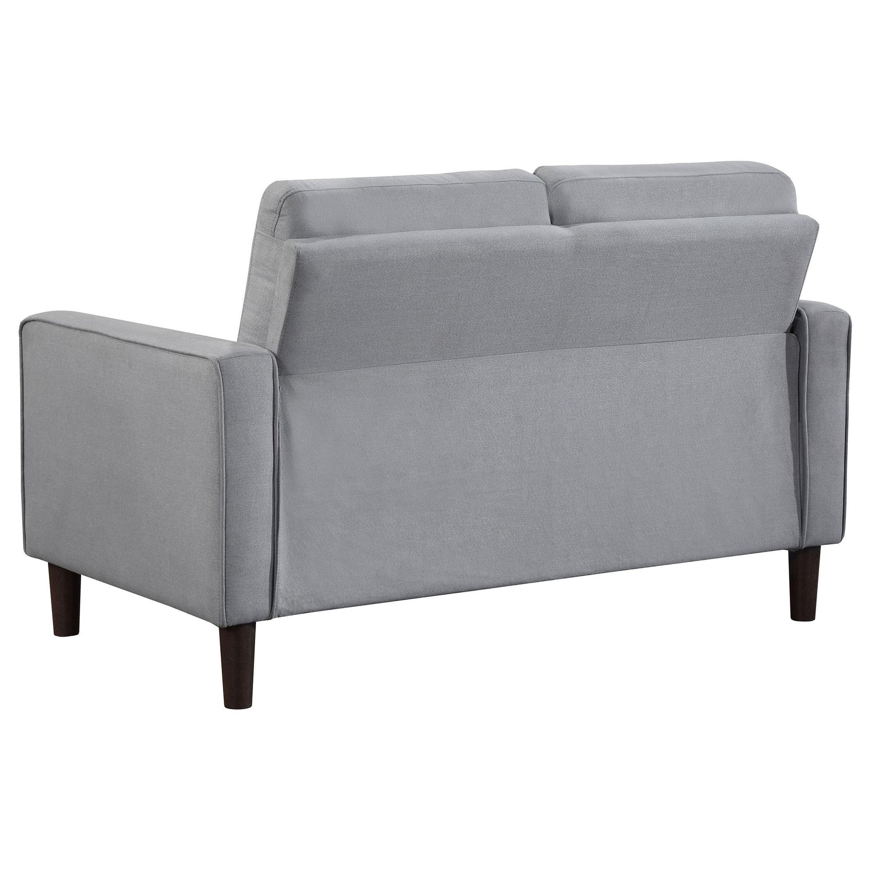 Bowen 2-piece Upholstered Track Arm Tufted Sofa Set Grey 506781-S2 - Ella Furniture