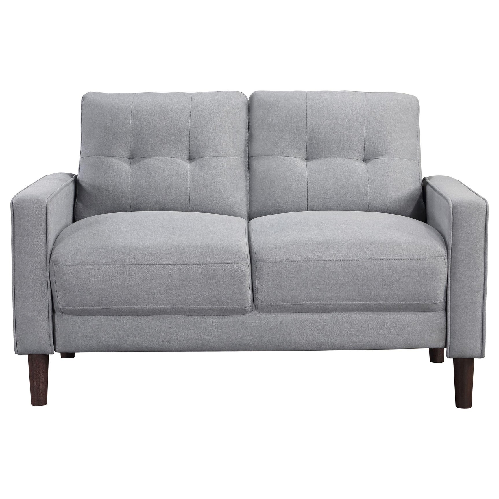 Bowen 3-piece Upholstered Track Arm Tufted Sofa Set Grey 506781-S3 - Ella Furniture