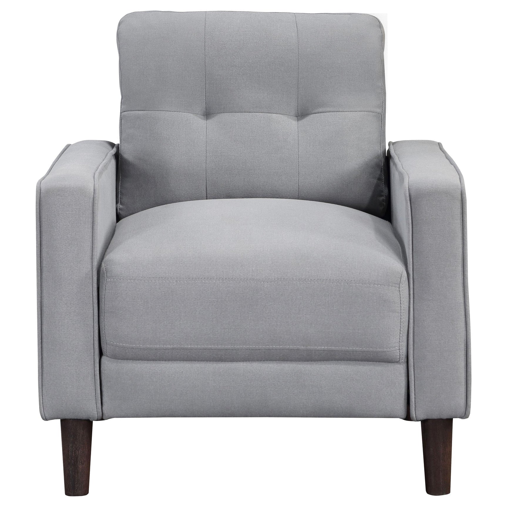Bowen 3-piece Upholstered Track Arm Tufted Sofa Set Grey 506781-S3 - Ella Furniture