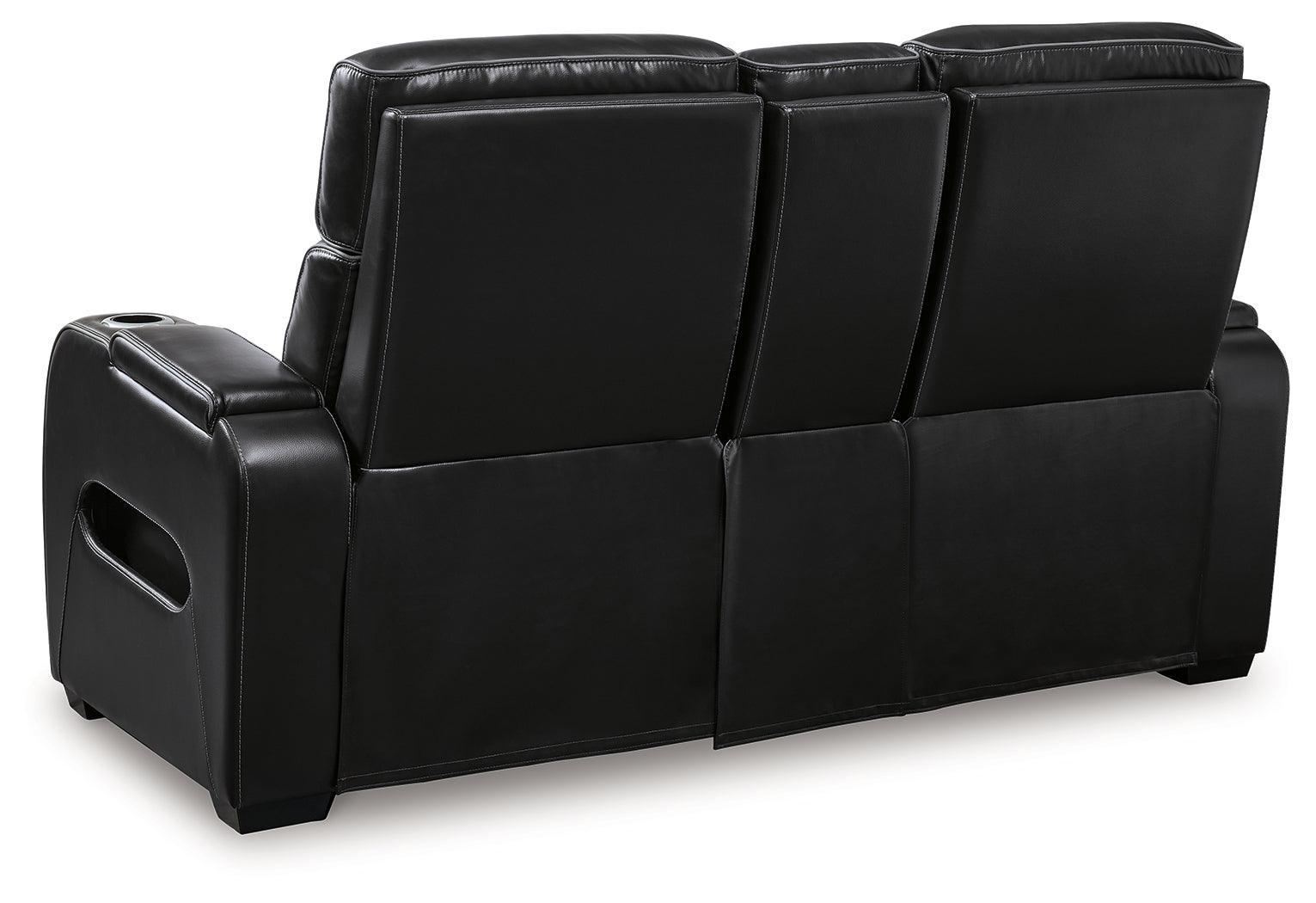 Boyington Black Sofa, Loveseat And Recliner - Ella Furniture