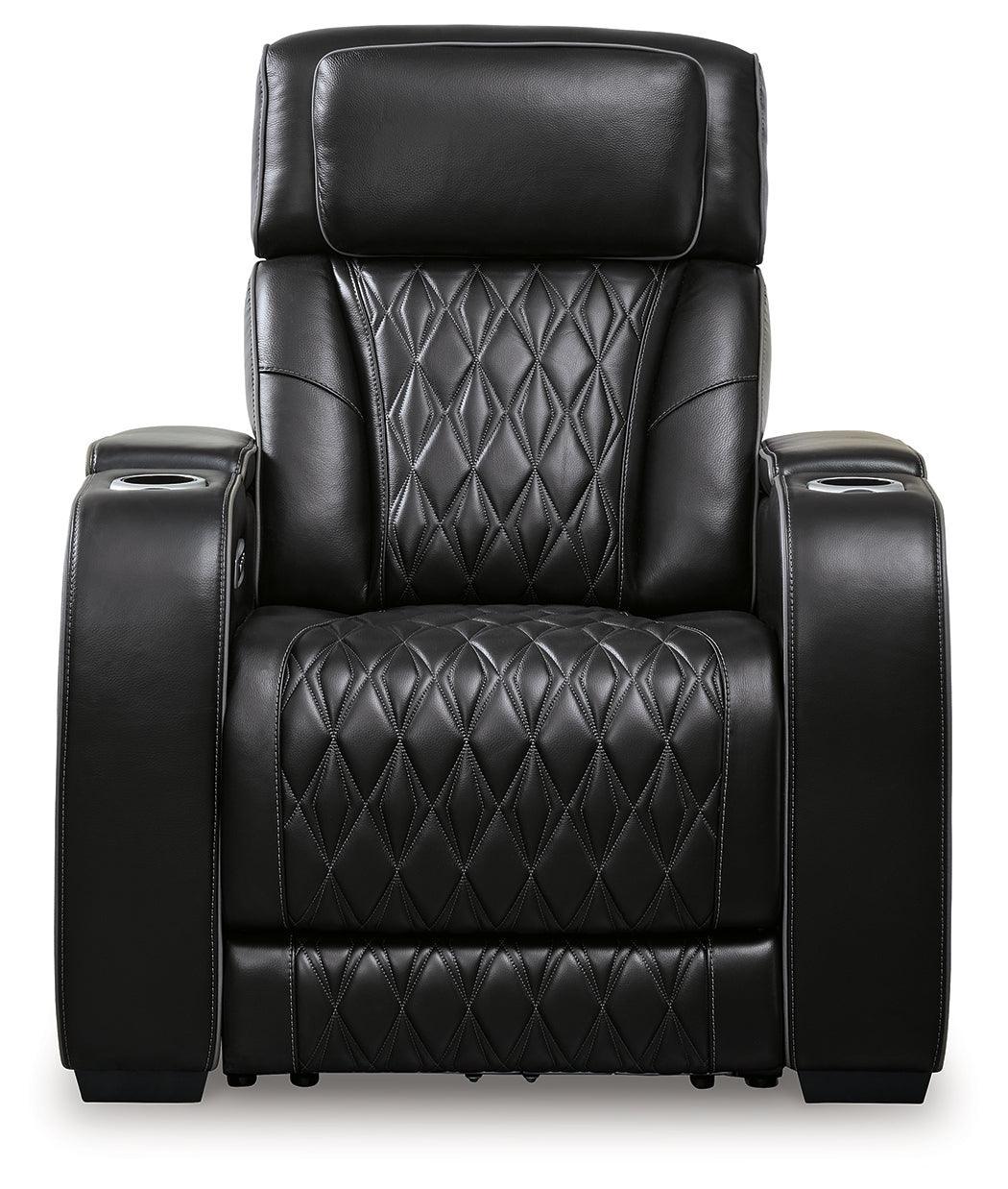 Boyington Black Sofa, Loveseat And Recliner - Ella Furniture