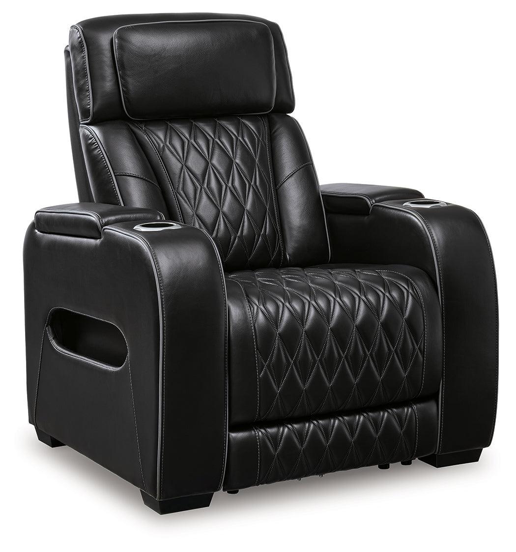 Boyington Black Sofa, Loveseat And Recliner - Ella Furniture