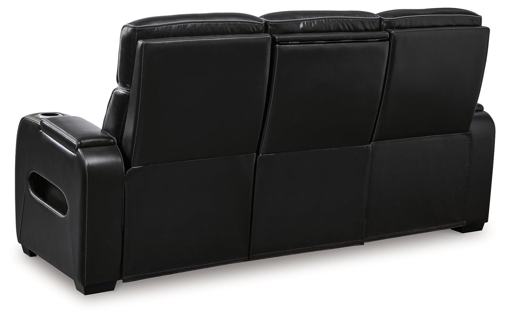 Boyington Black Sofa, Loveseat And Recliner - Ella Furniture