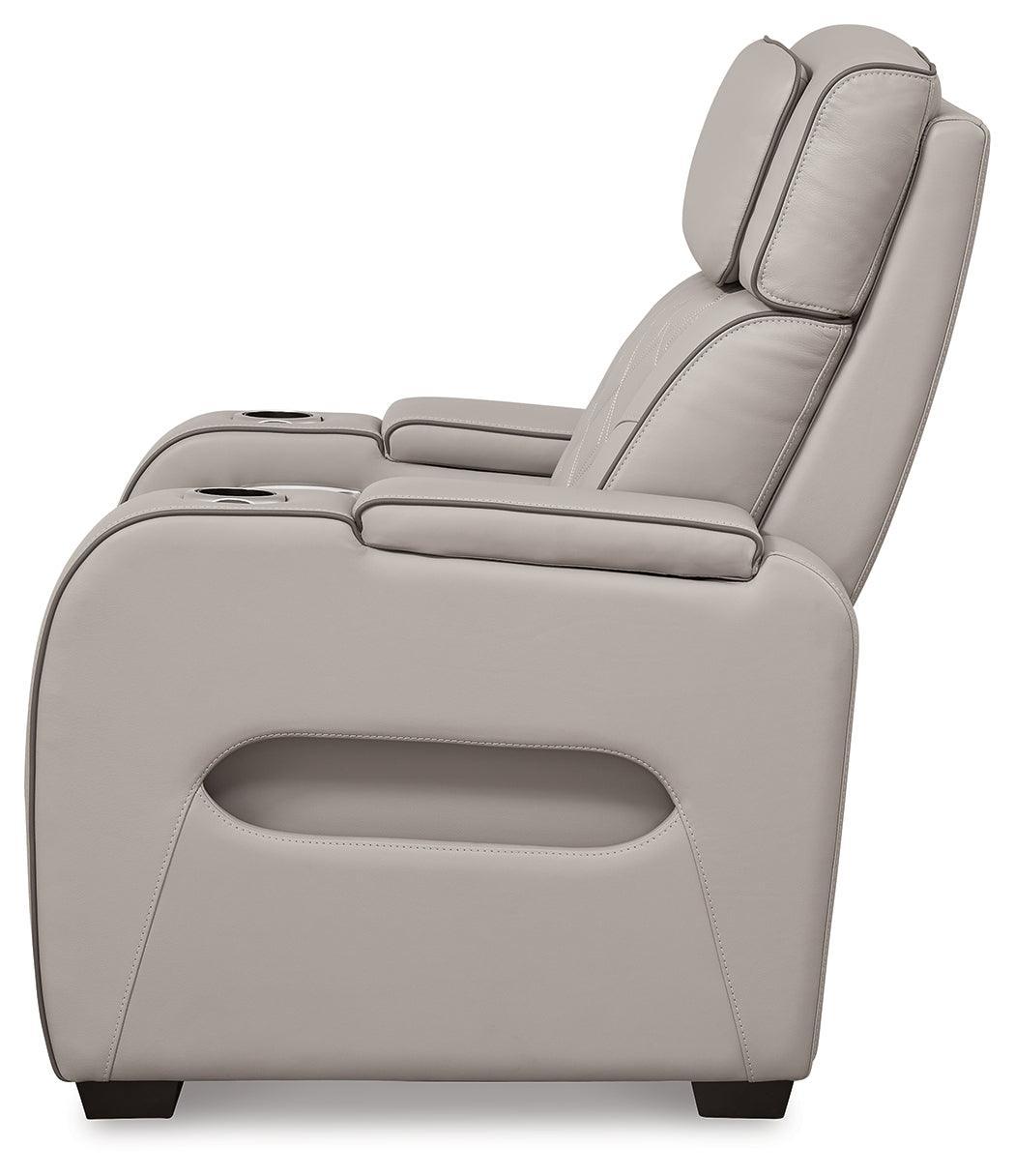 Boyington Gray Sofa, Loveseat And Recliner - Ella Furniture