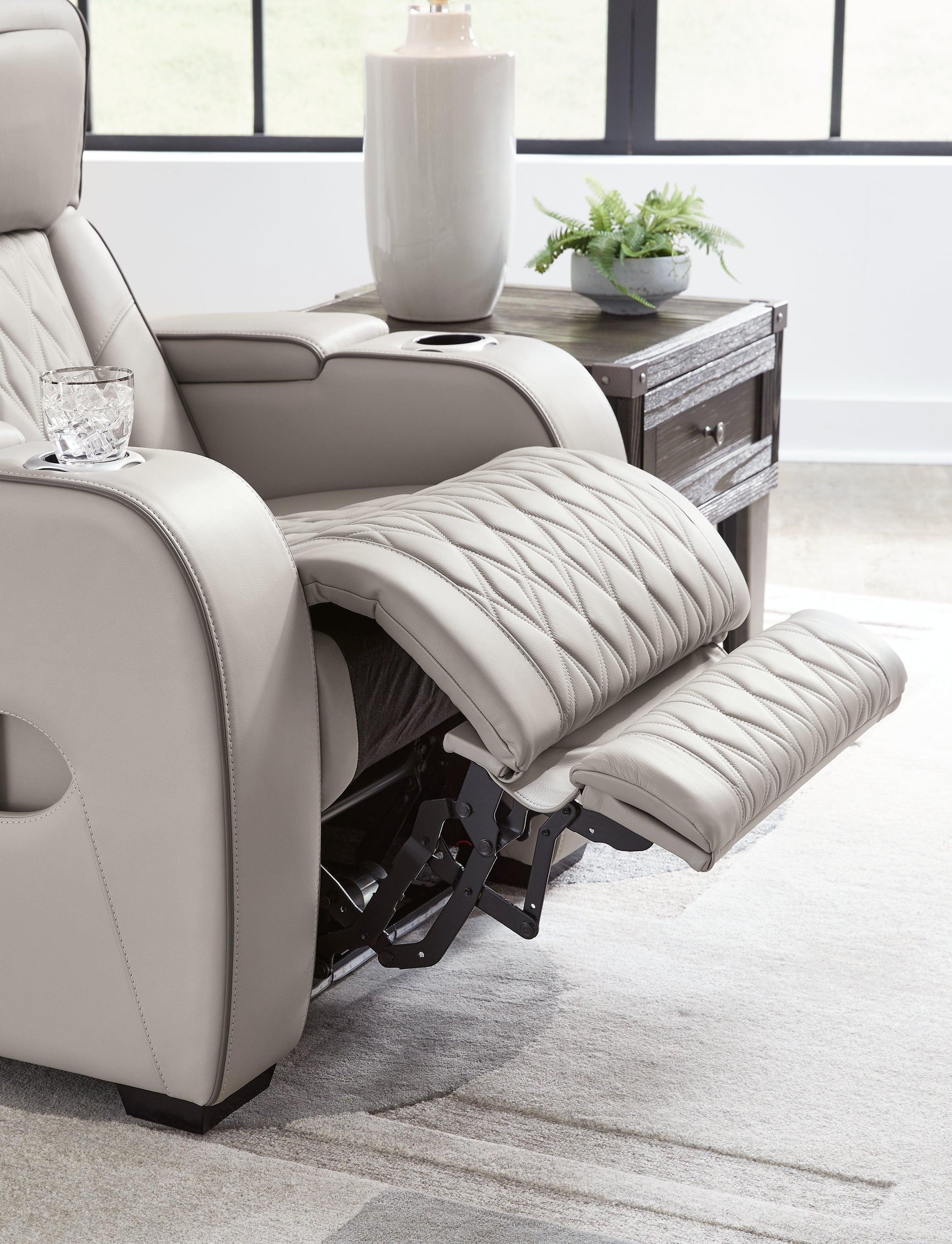 Boyington Gray Sofa, Loveseat And Recliner - Ella Furniture