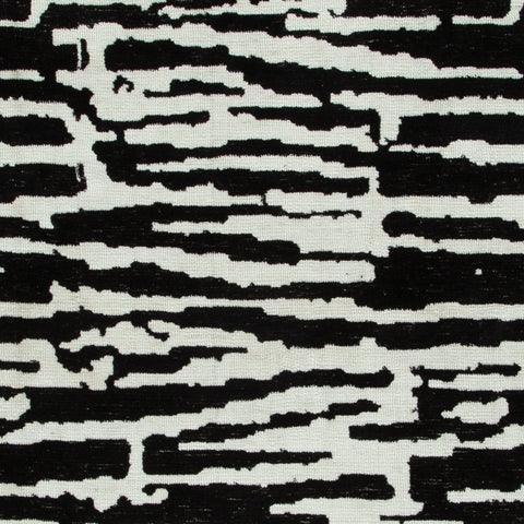 Bramshaw Black/Ivory Medium Rug - Ella Furniture