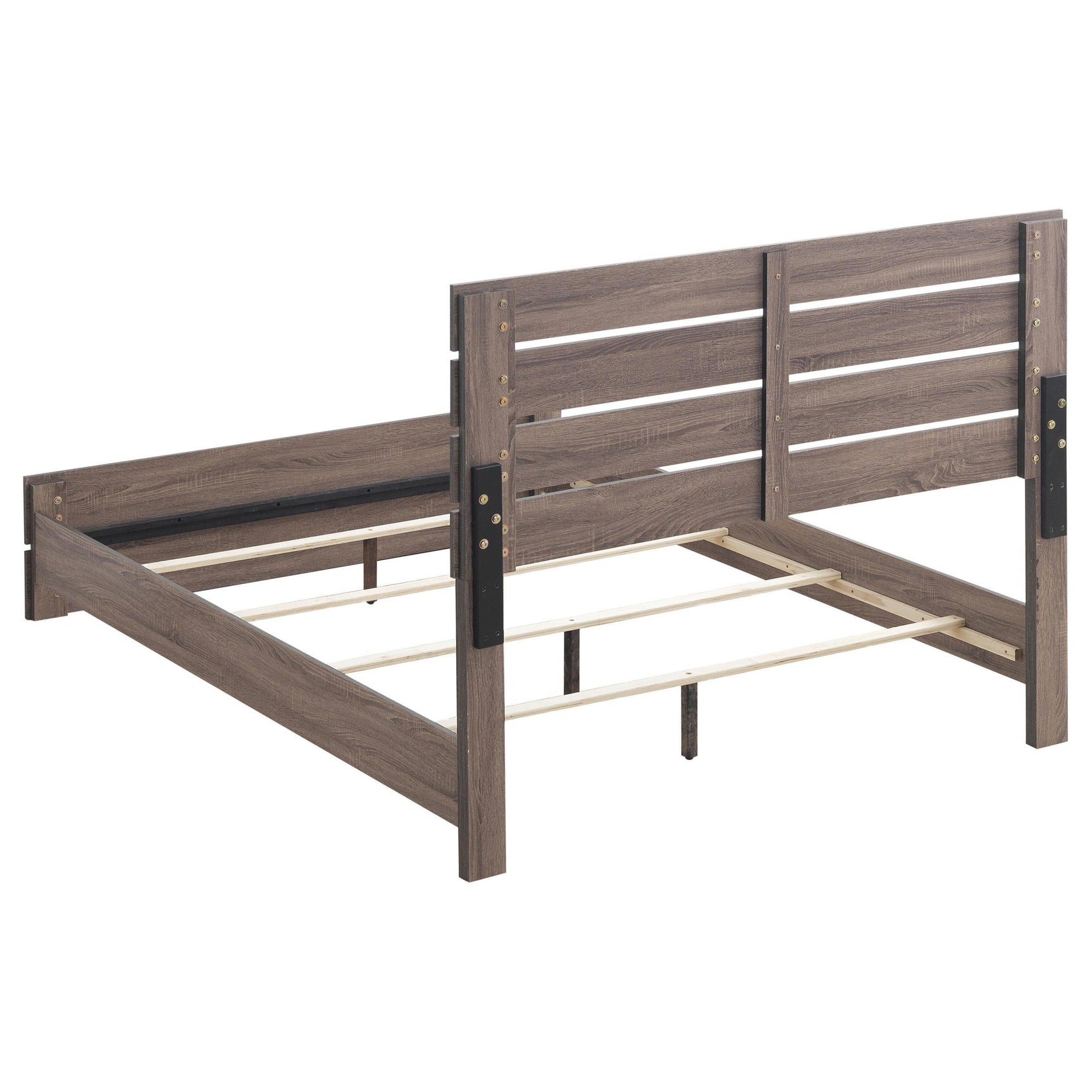 BRANTFORD COLLECTION Brantford Wood Eastern King Panel Bed Barrel Oak 207041KE - Ella Furniture