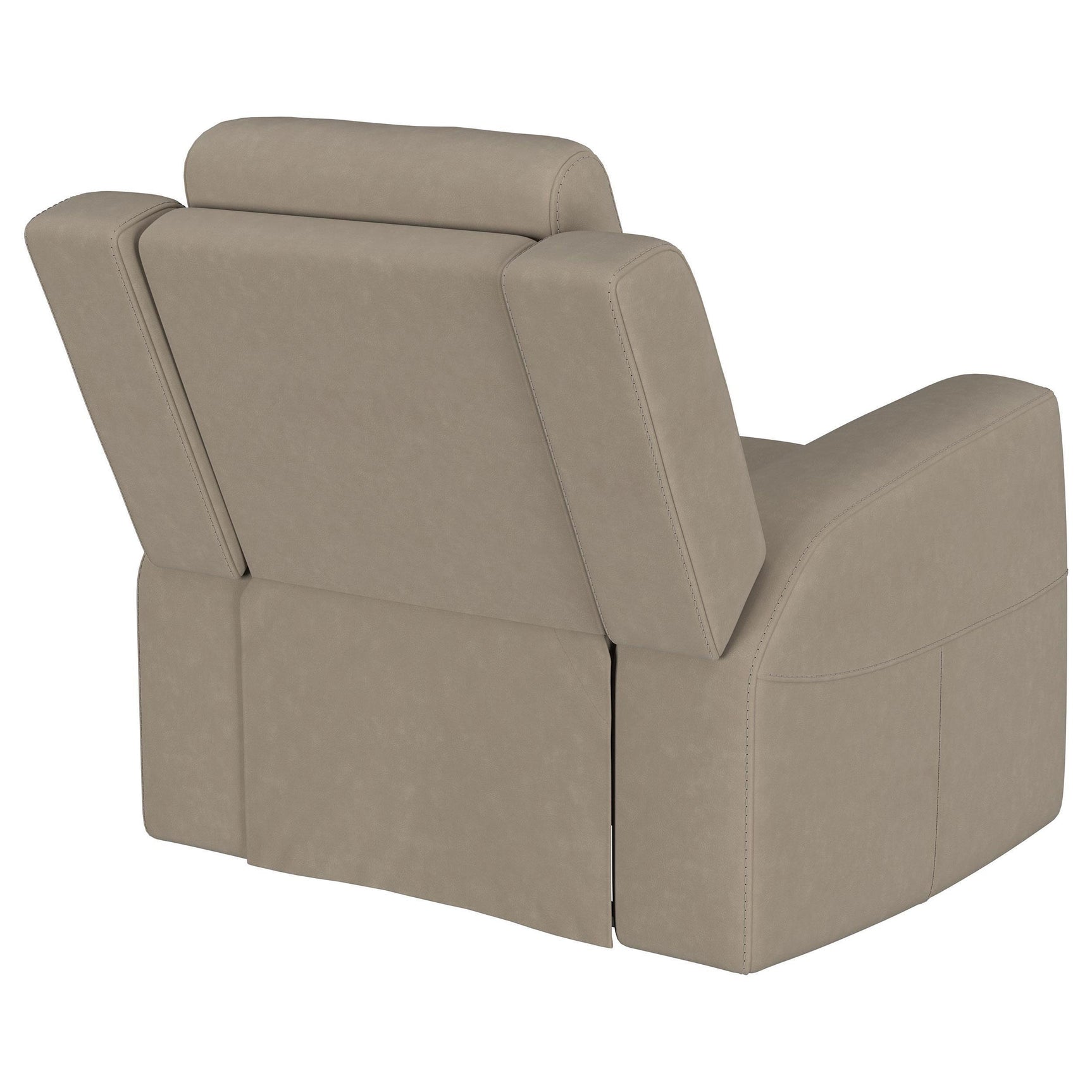 Brentwood Upholstered Recliner Chair Taupe 610283 - Ella Furniture