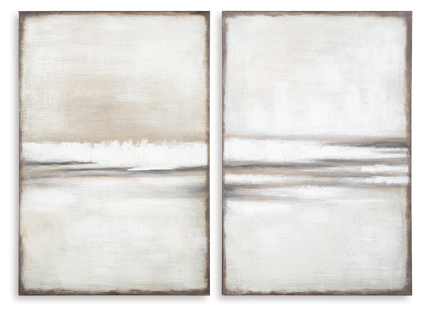 Brockdunn Tan/Brown Wall Art (Set of 2) - Ella Furniture
