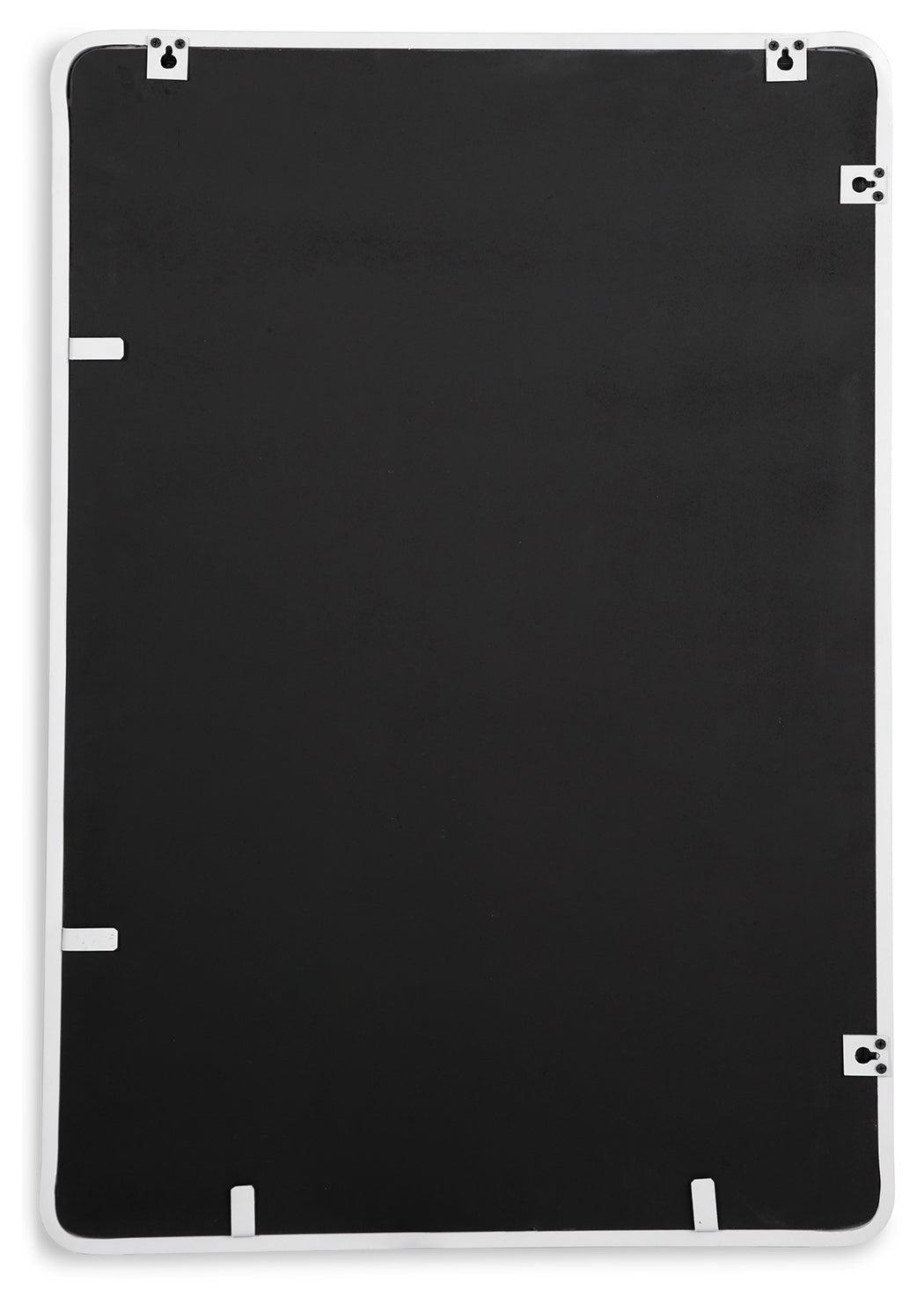 Brocky White Accent Mirror A8010293 - Ella Furniture