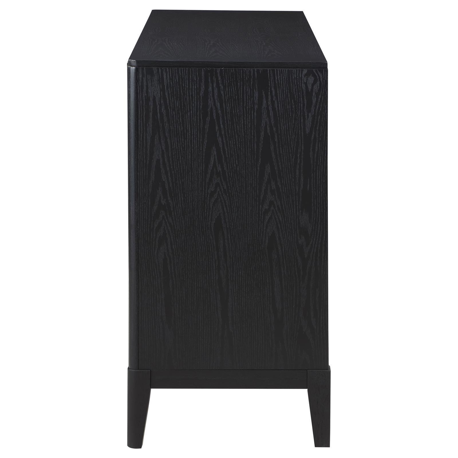 Brookmead 2-Drawer Sideboard Buffet With Storage Cabinet Black 108235 - Ella Furniture