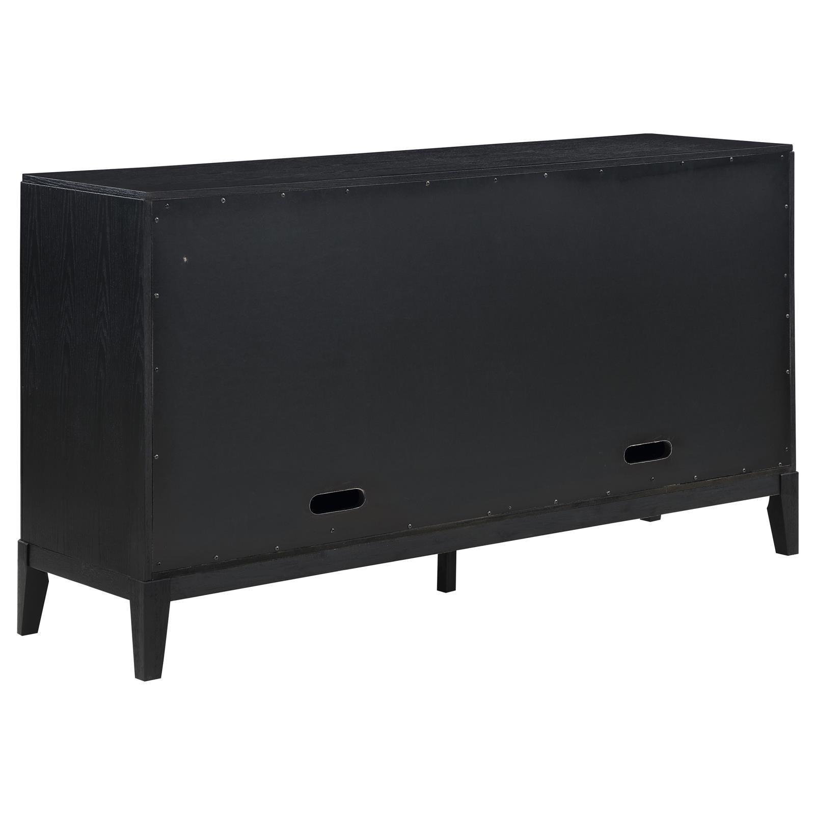 Brookmead 2-Drawer Sideboard Buffet With Storage Cabinet Black 108235 - Ella Furniture