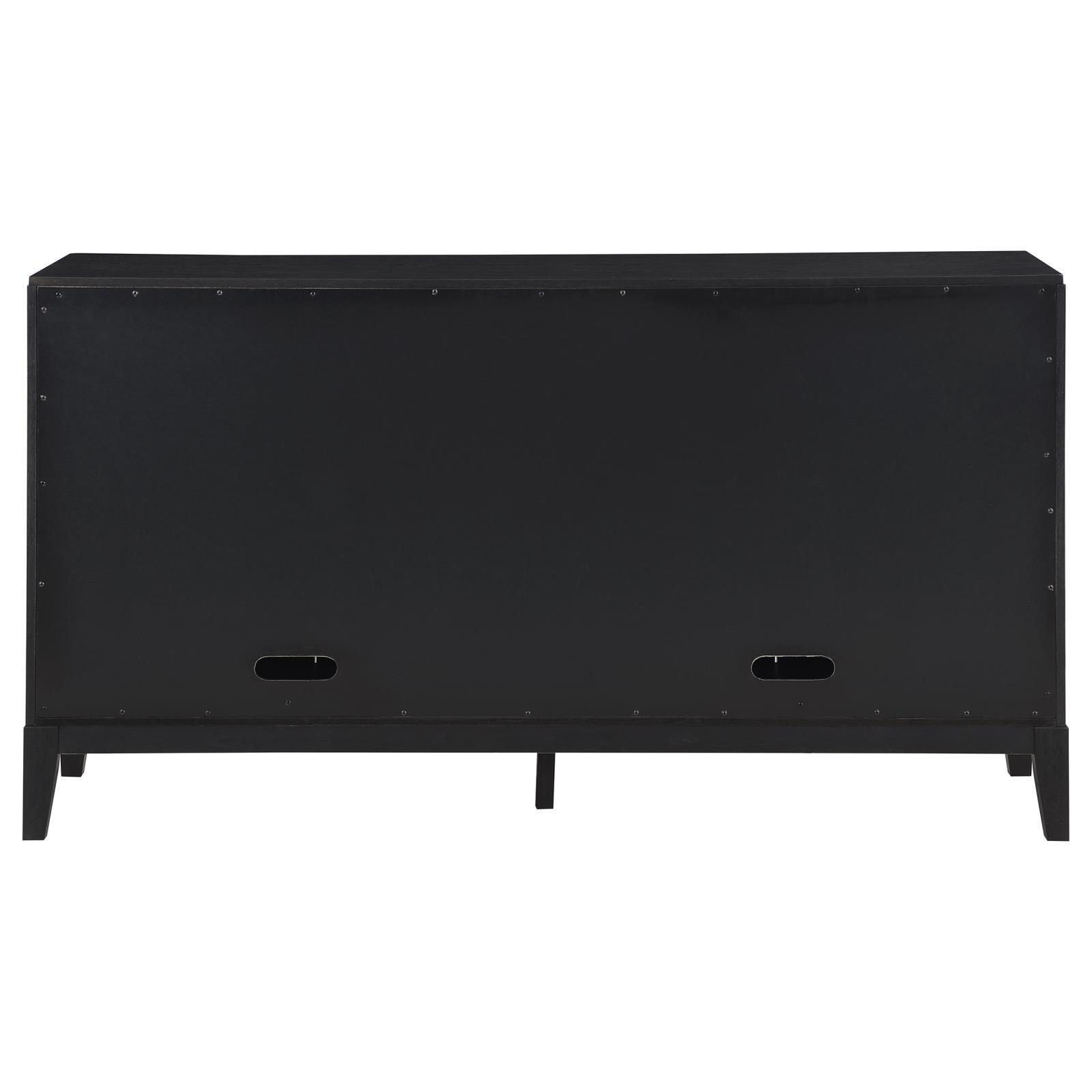 Brookmead 2-Drawer Sideboard Buffet With Storage Cabinet Black 108235 - Ella Furniture