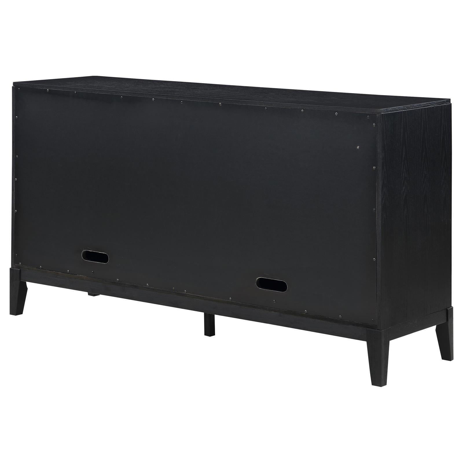 Brookmead 2-Drawer Sideboard Buffet With Storage Cabinet Black 108235 - Ella Furniture