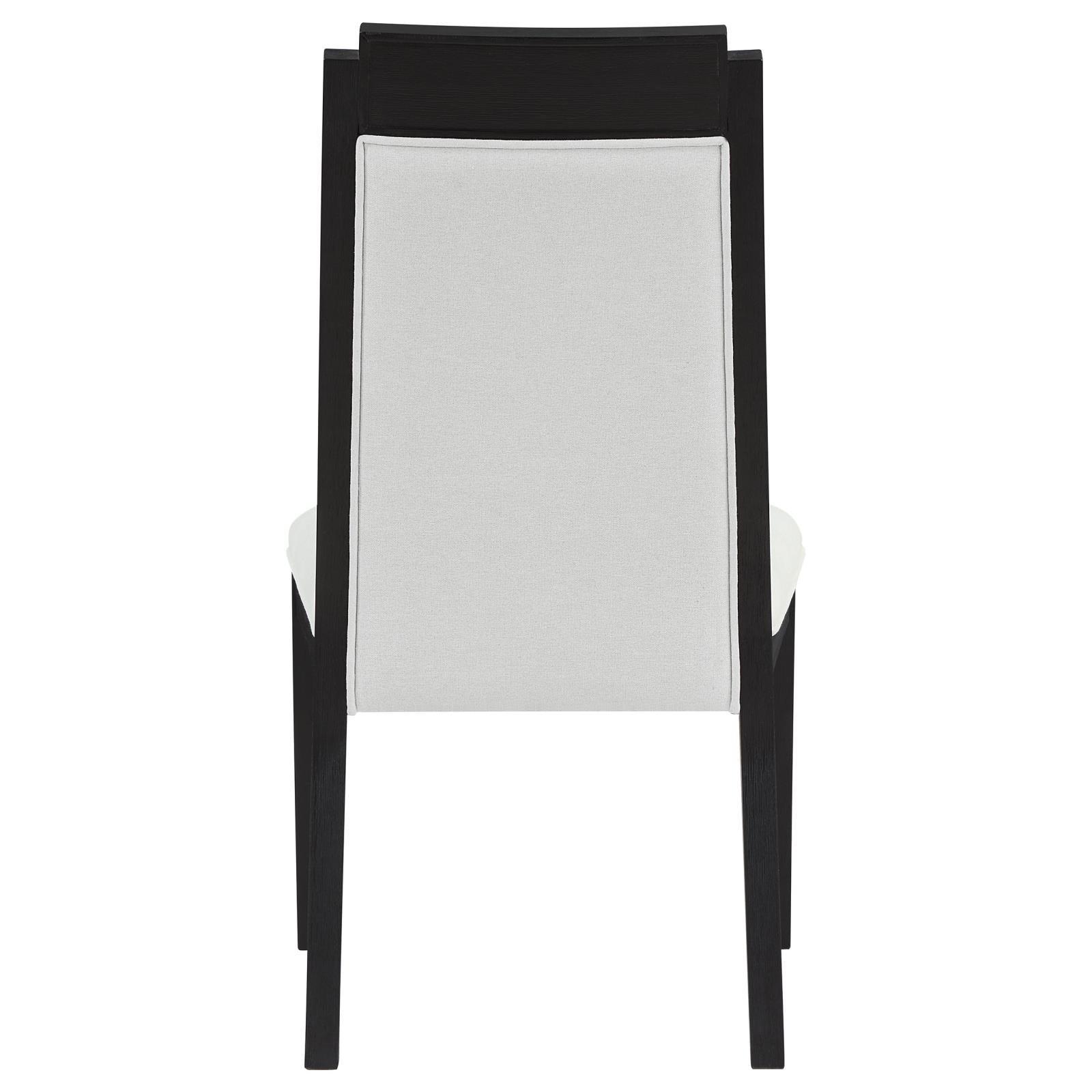 Brookmead Upholstered Dining Side Chair Ivory And Black (Set Of 2) 108232 - Ella Furniture