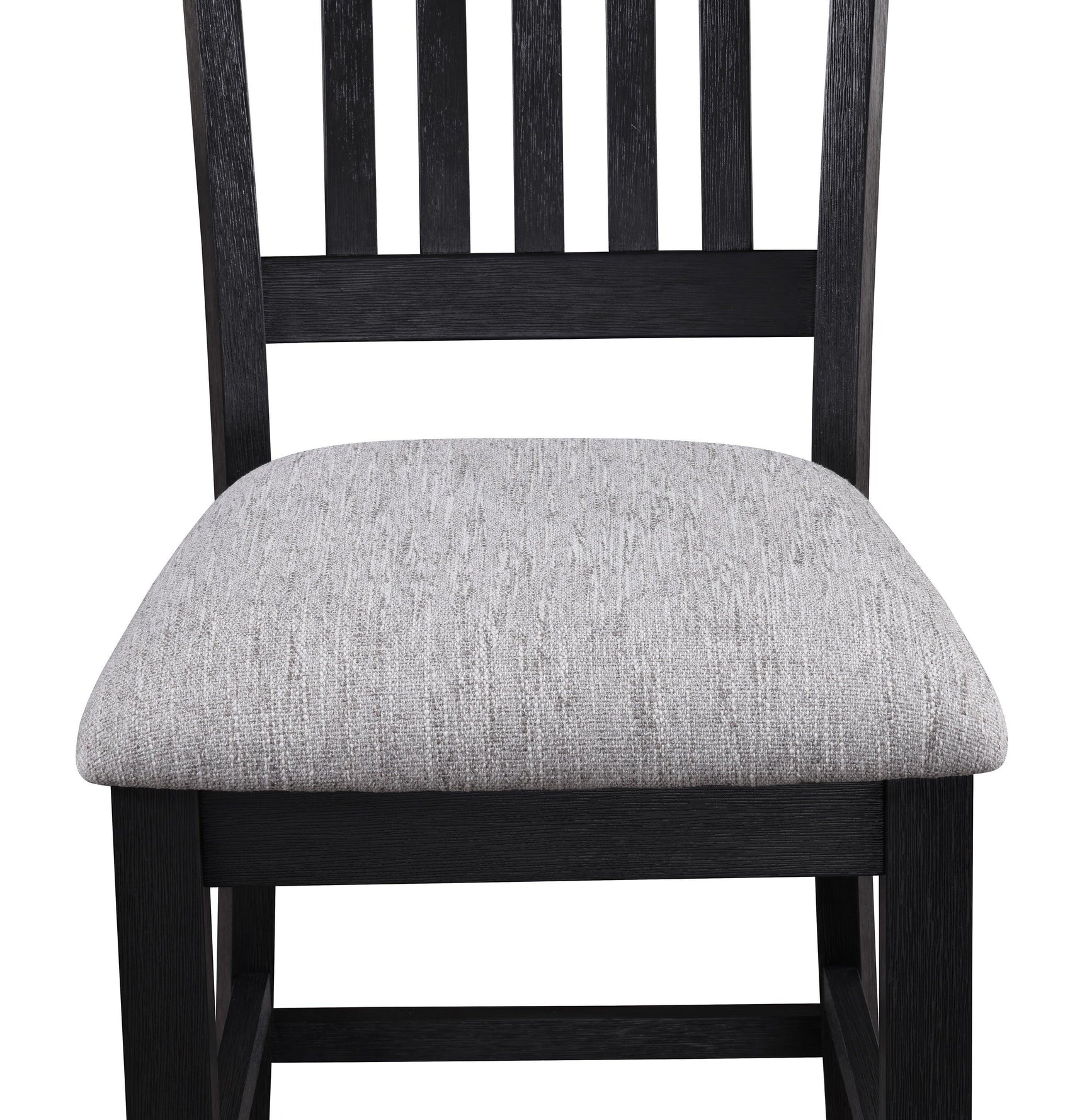 Buford Light Gray Solid Wood And Veneers Fabric Upholstered Counter Height Dining Room Set - Ella Furniture
